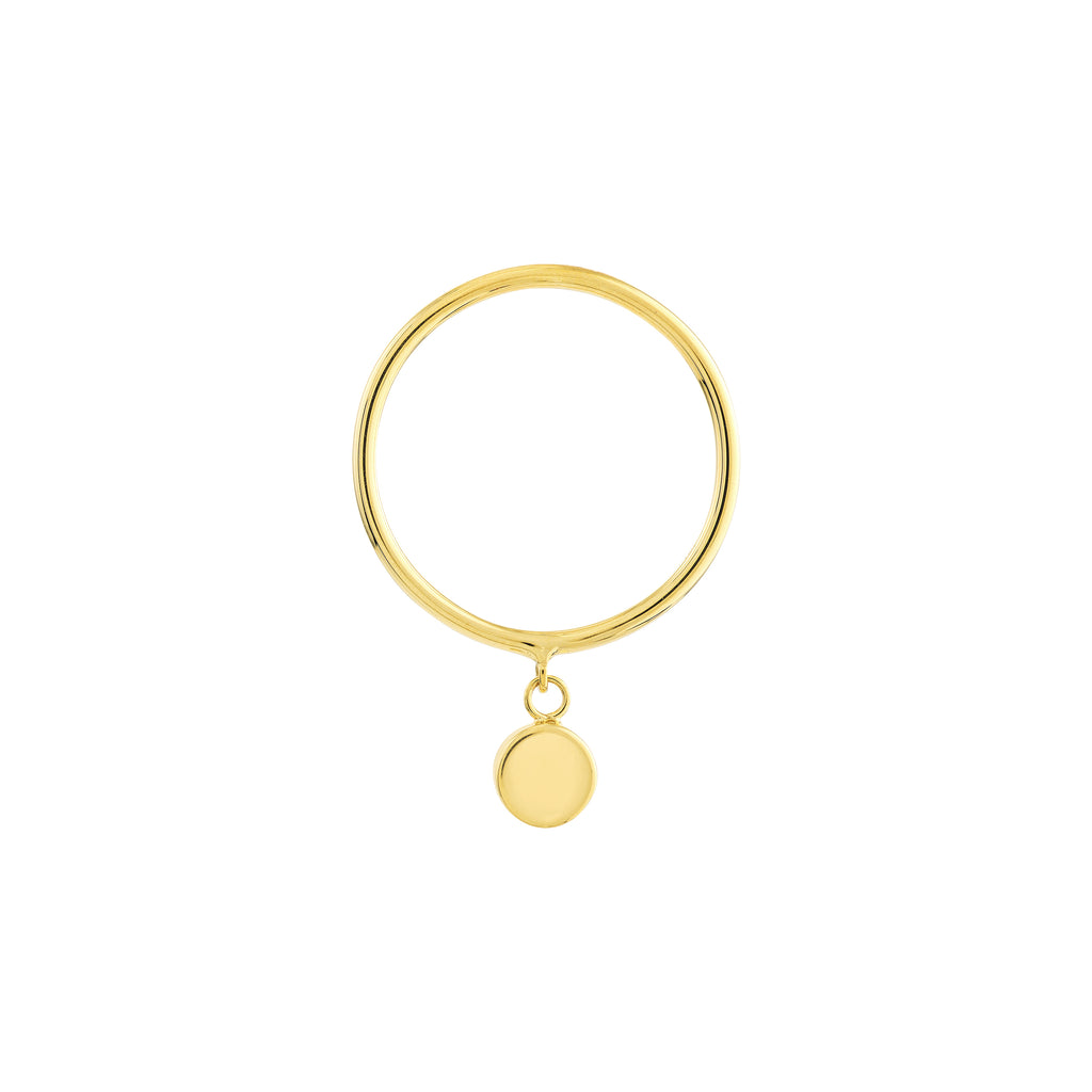 Dangle Disc Wire Ring — ALT1