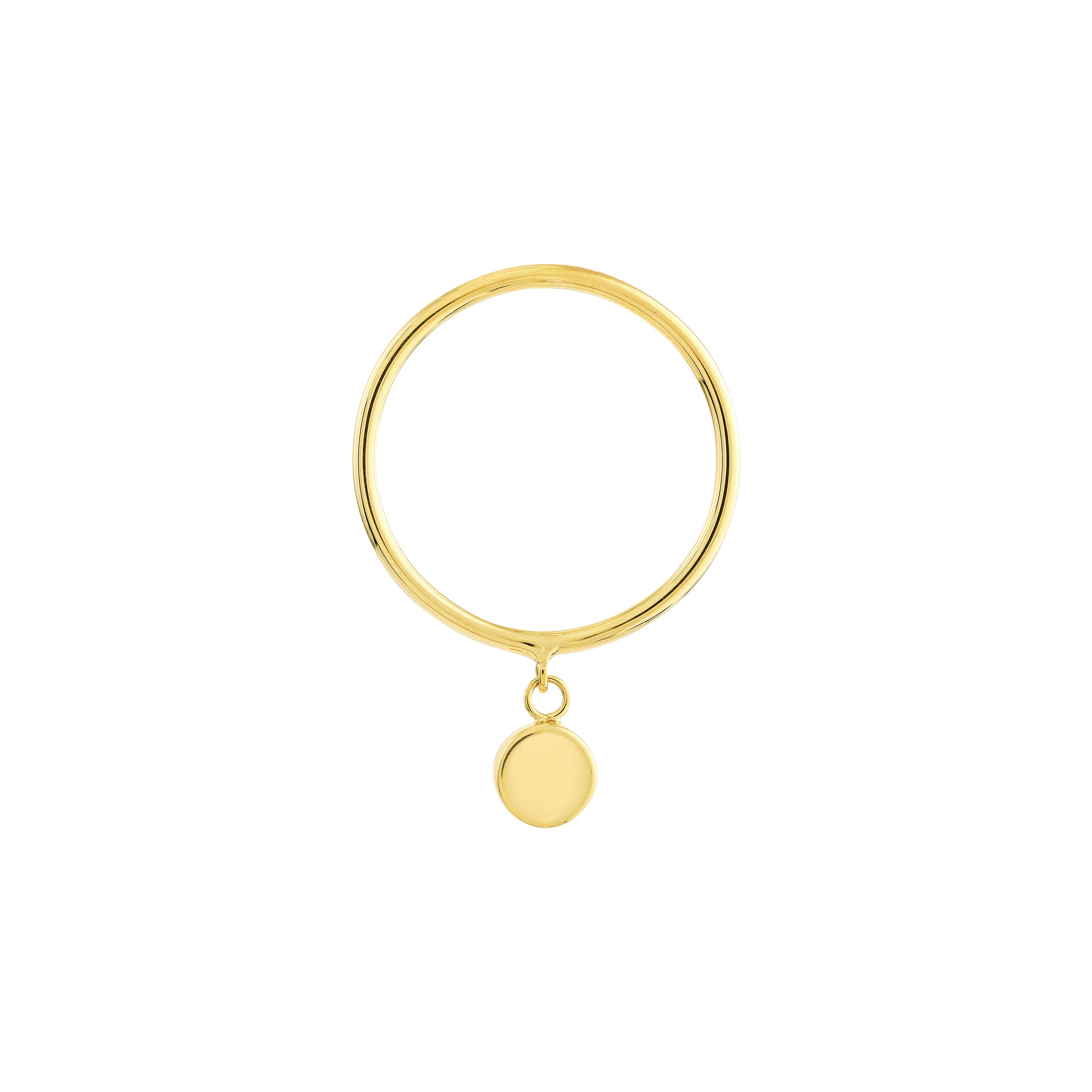 Dangle Disc Wire Ring — ALT1