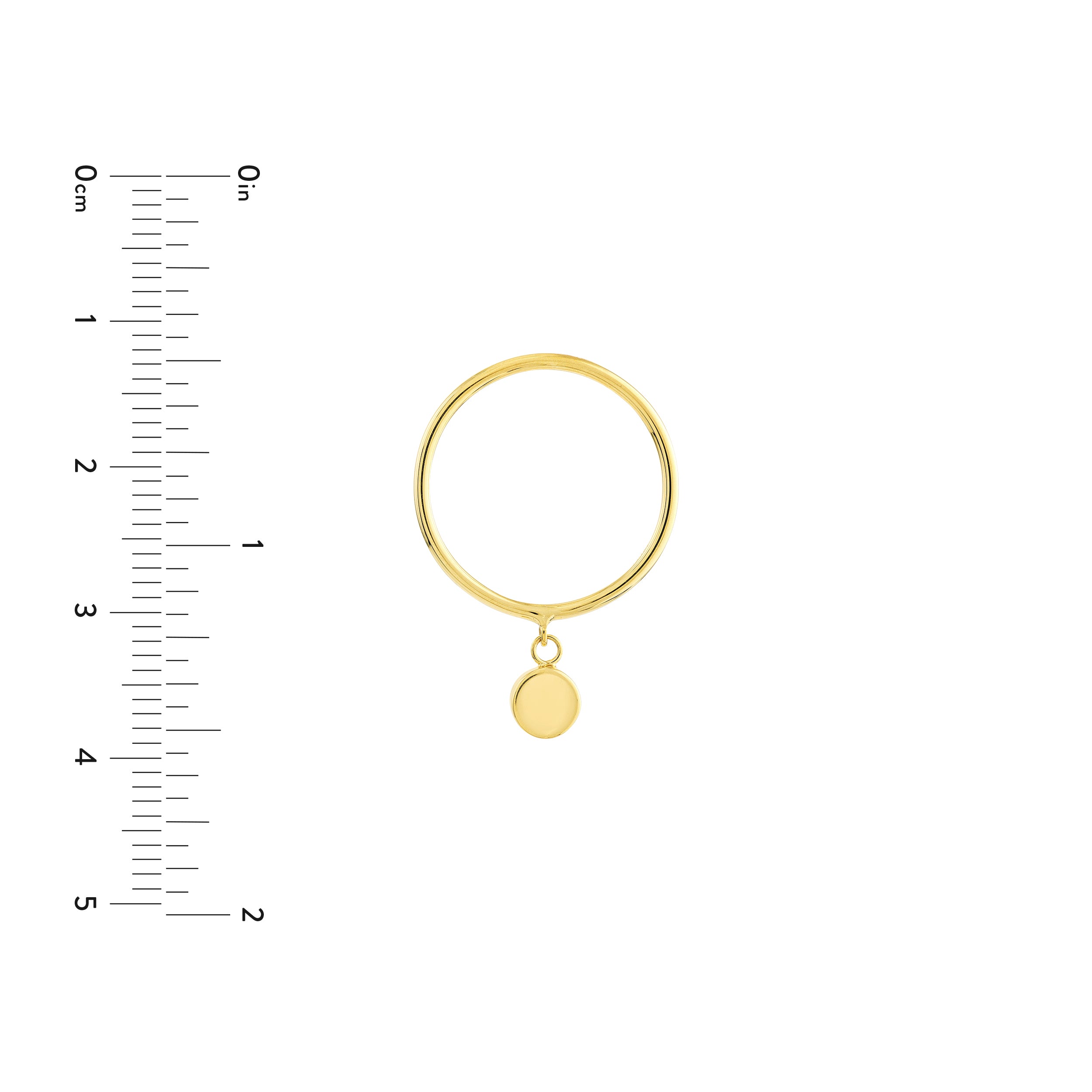 Dangle Disc Wire Ring — ALT2