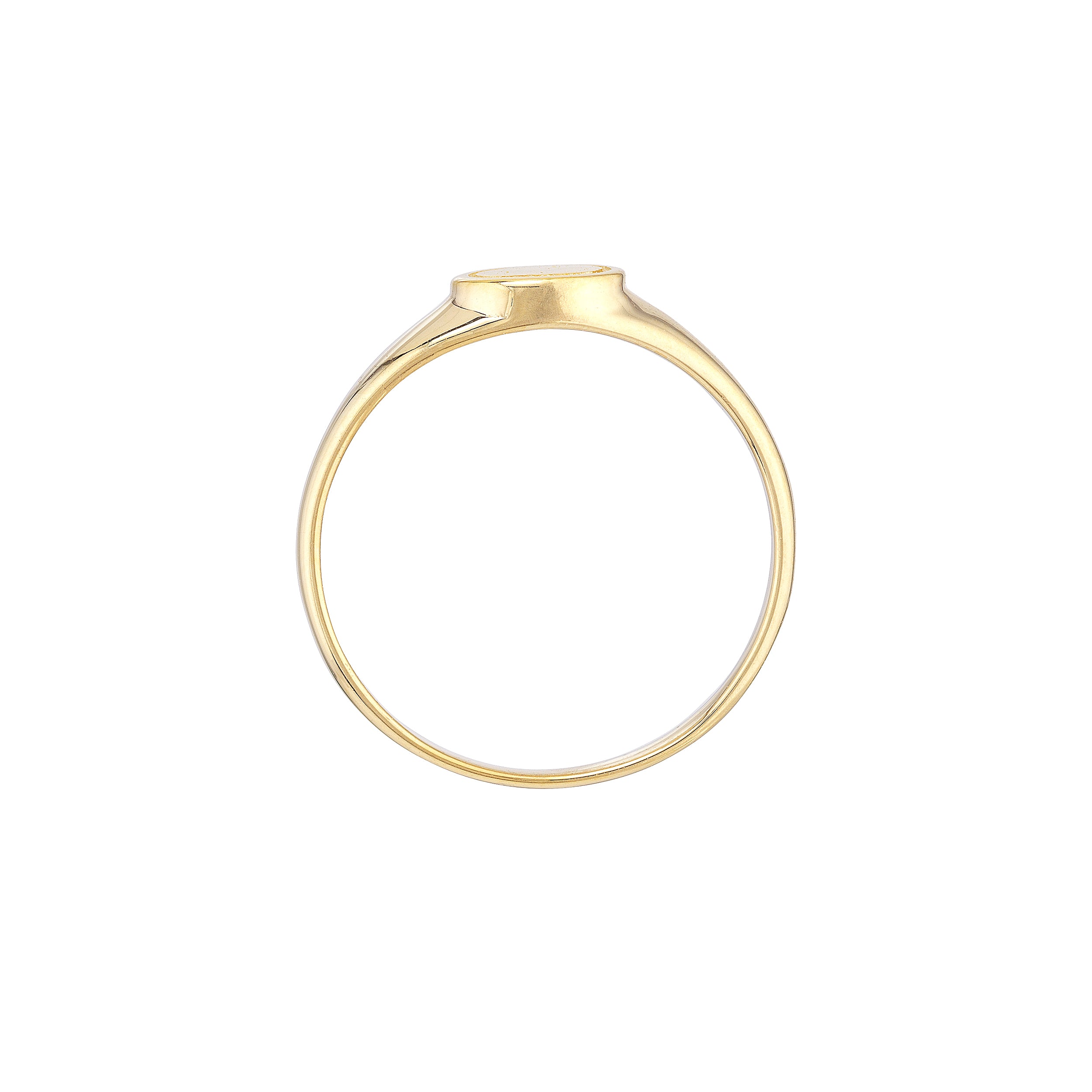 Engravable Mini Oval Signet Ring — ALT2