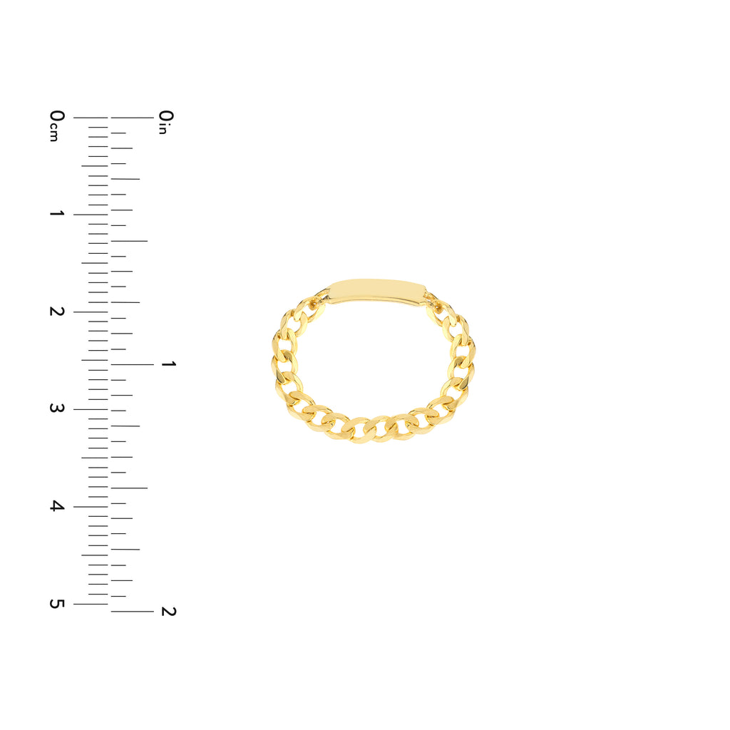 Mini ID Plate Curb Chain Ring — ALT3