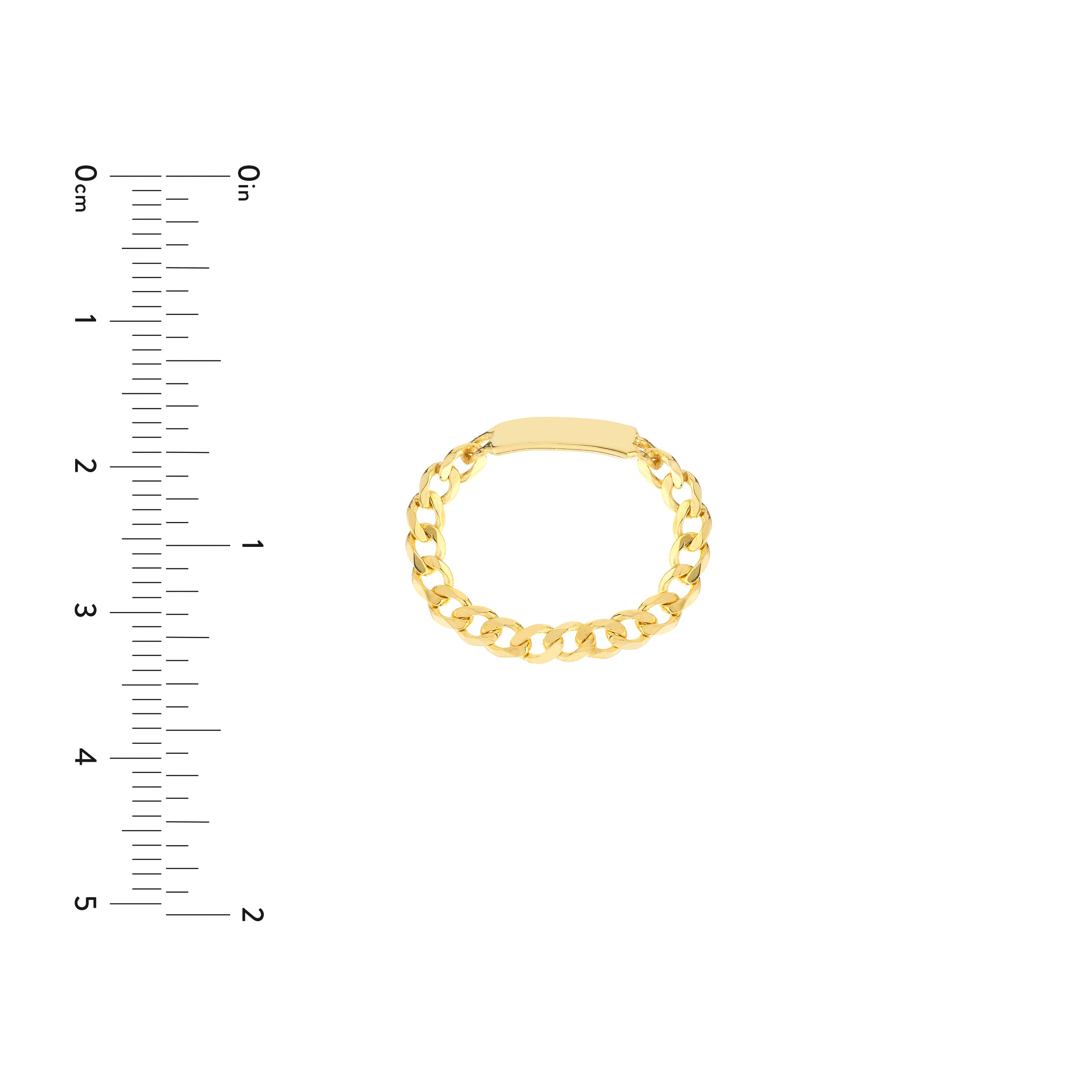 Mini ID Plate Curb Chain Ring — ALT3