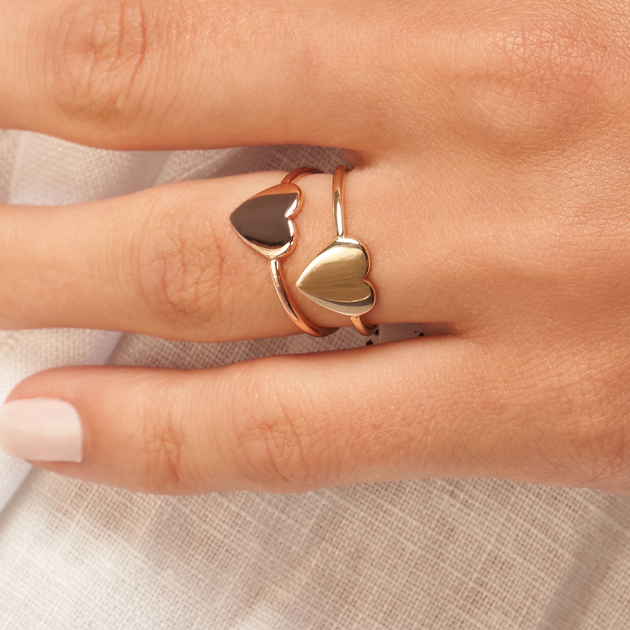 Engravable Heart Wire Ring — MOD1