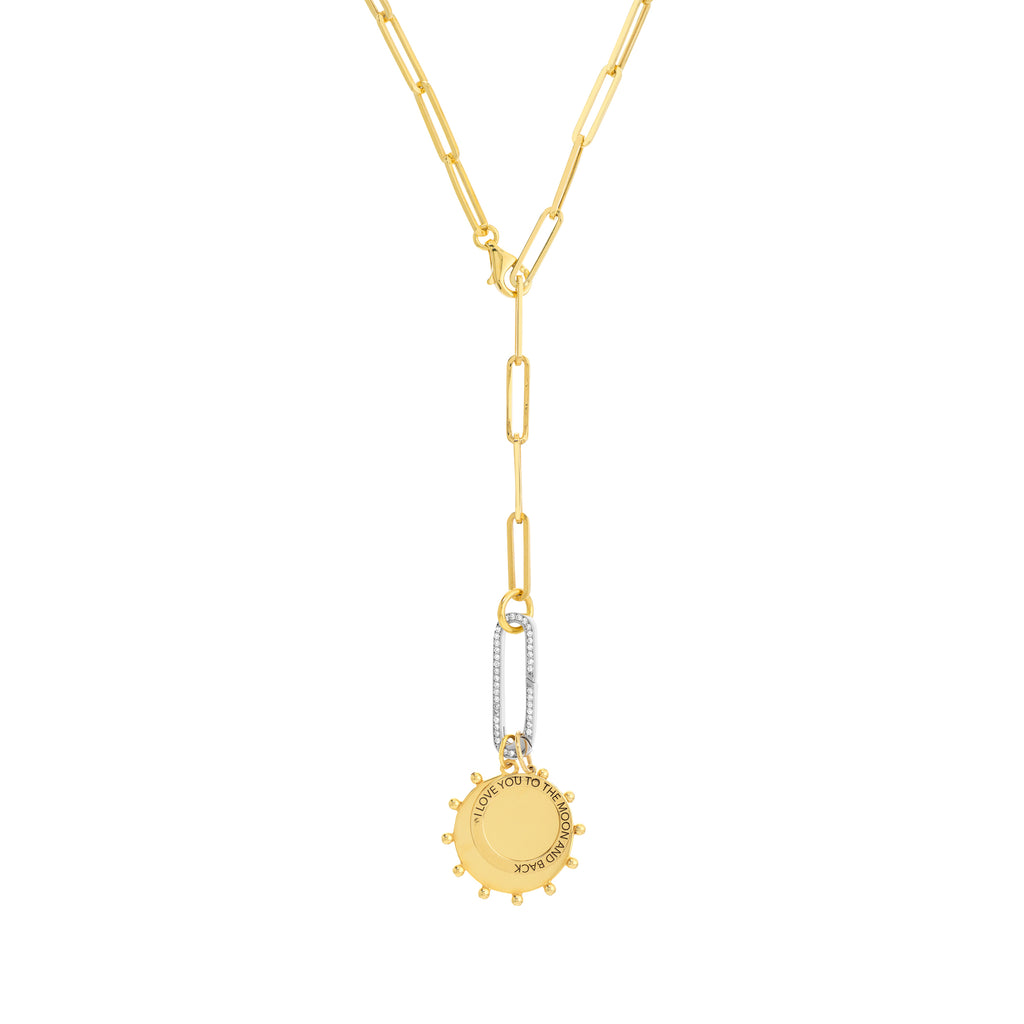 Engravable Bead Trimmed Disk Charm — ALT2