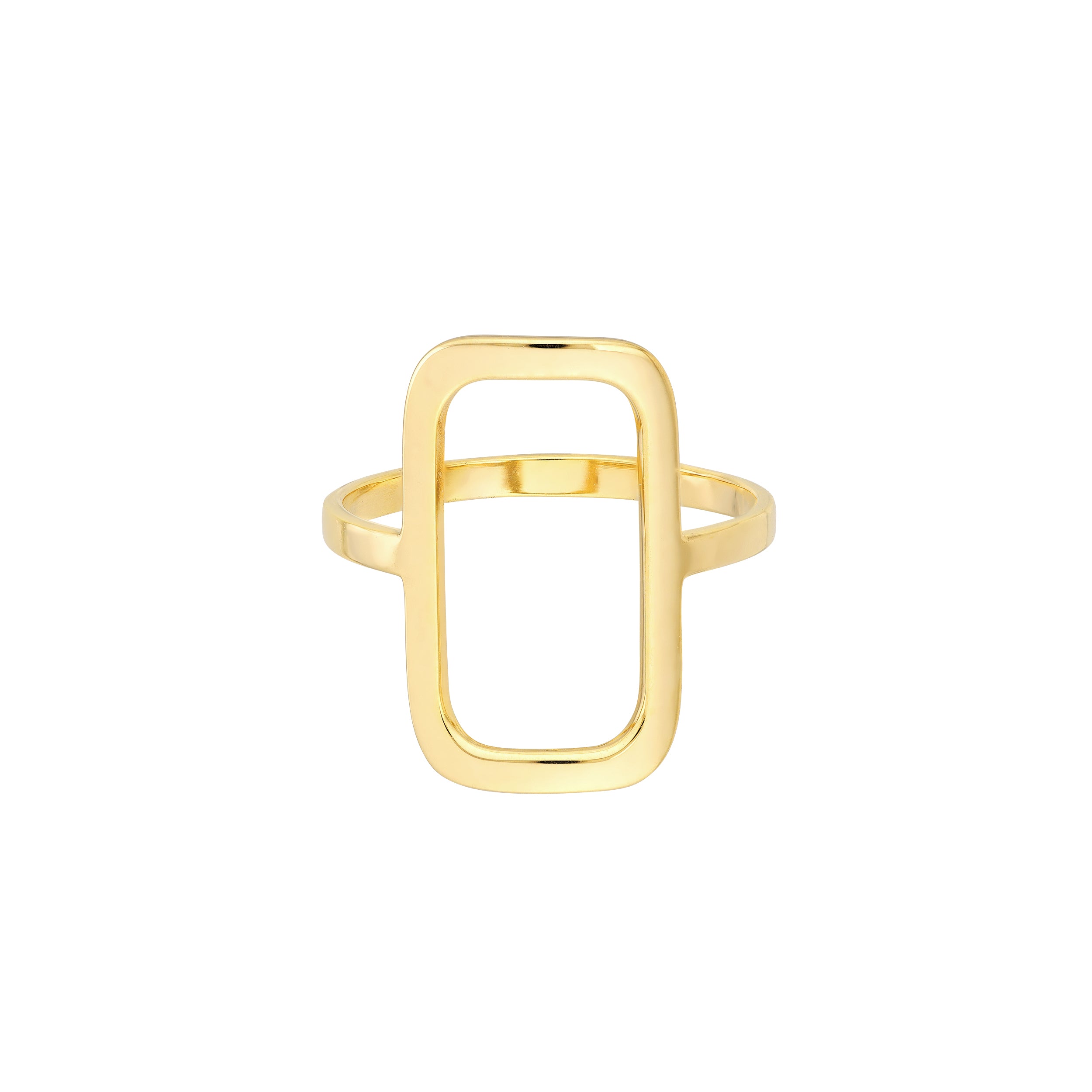 Open Paper Clip Link Ring