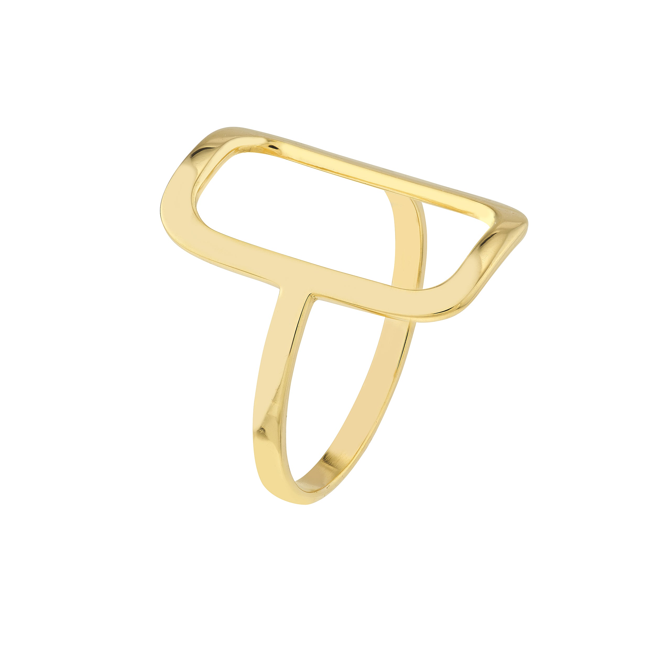 Open Paper Clip Link Ring — ALT2