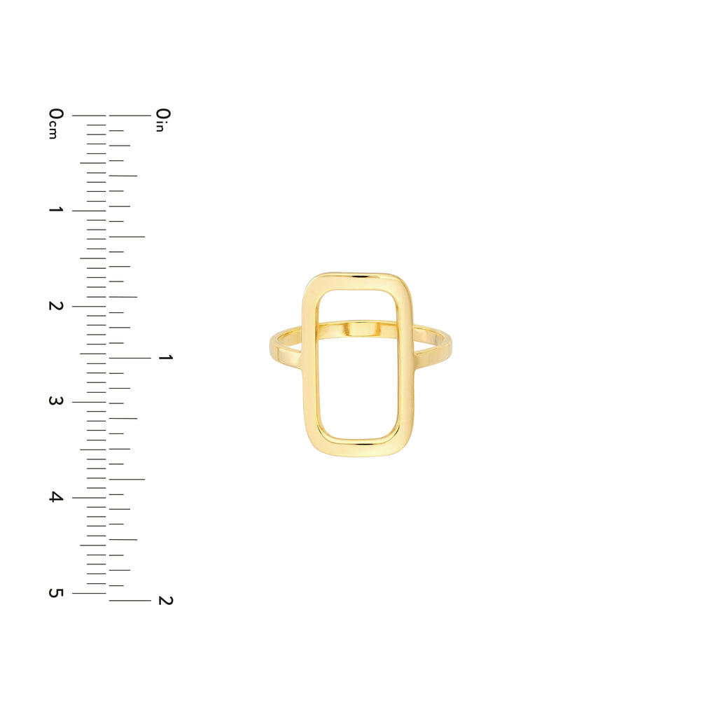 Open Paper Clip Link Ring — ALT3