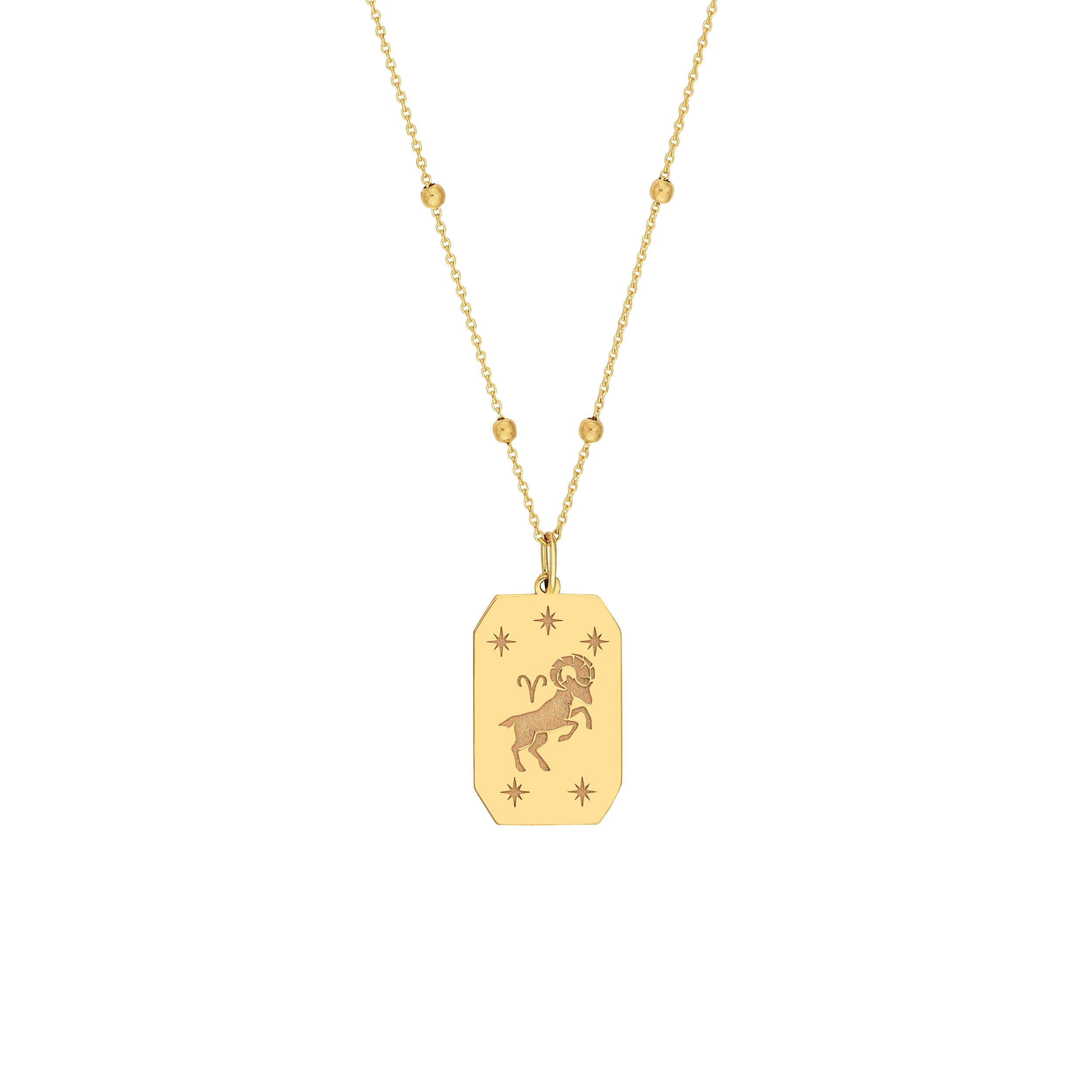 Aries Engraved Pendant — ALT1