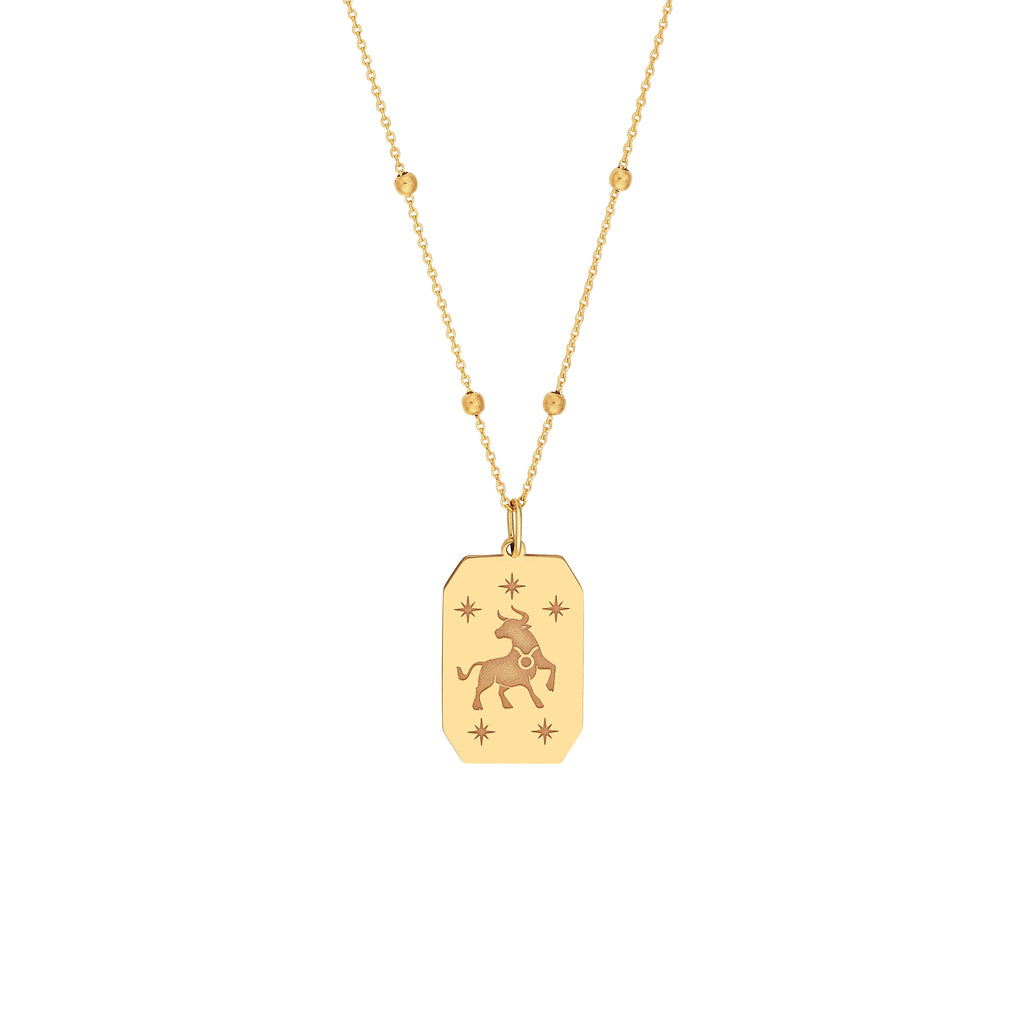 Taurus Engraved Pendant — ALT1