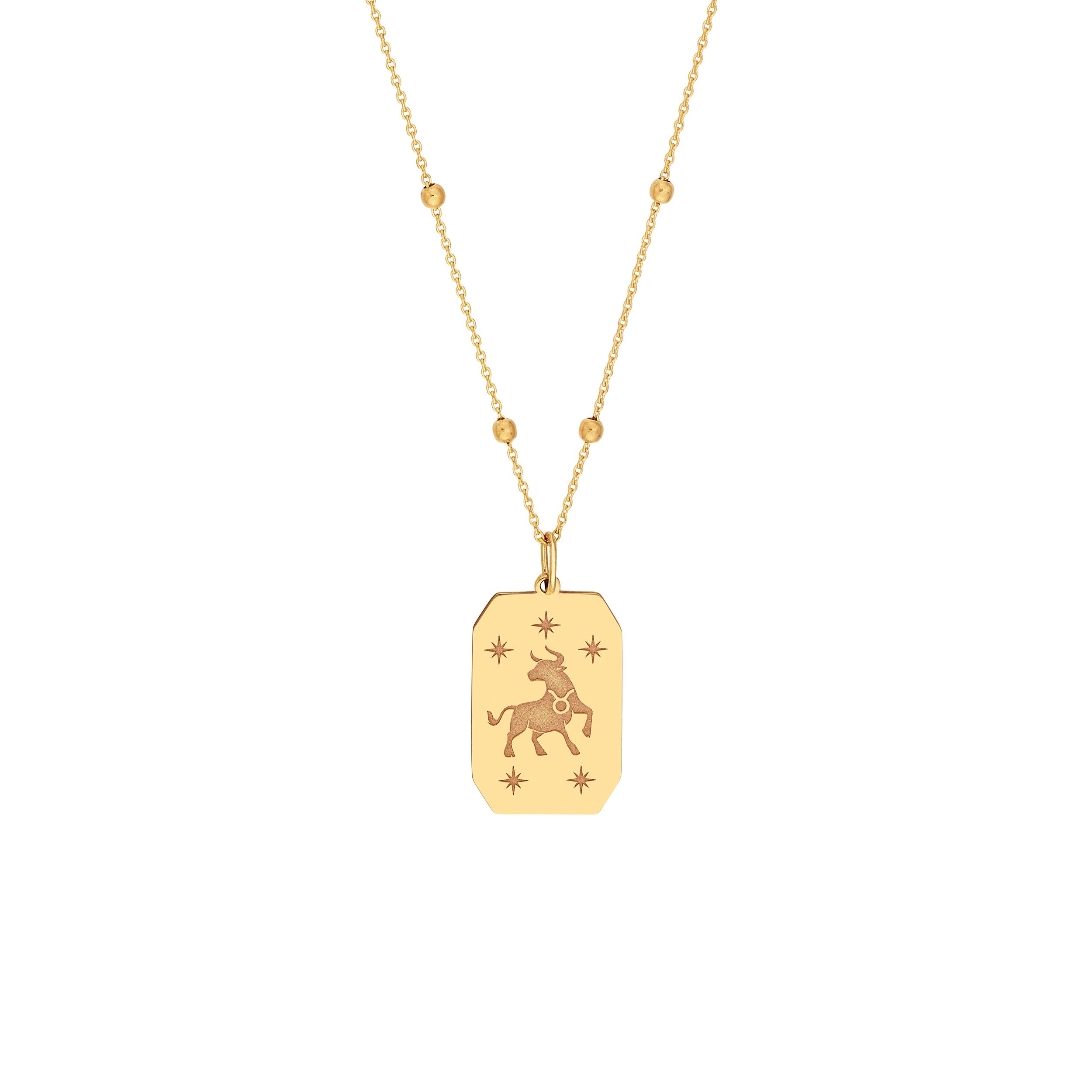 Taurus Engraved Pendant — ALT1
