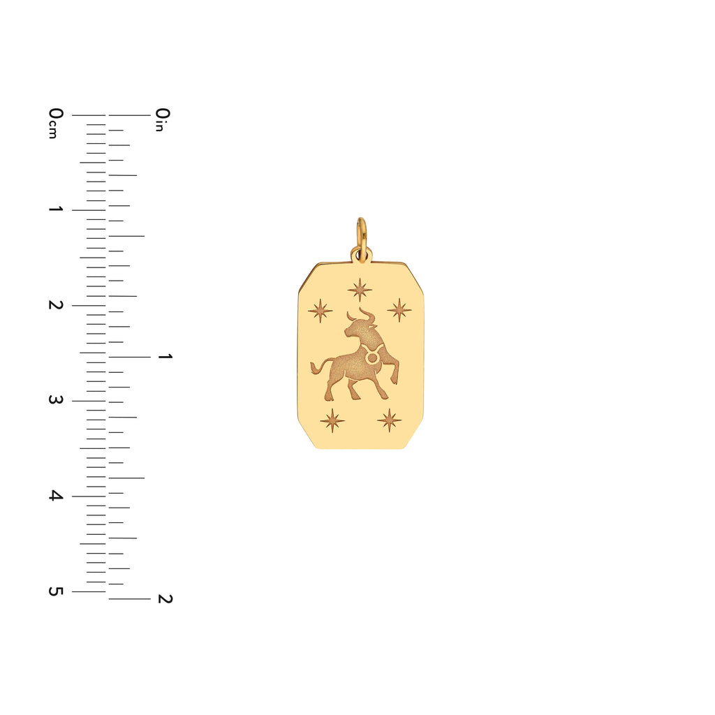 Taurus Engraved Pendant — ALT4