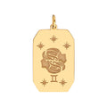 Gemini Engraved Pendant