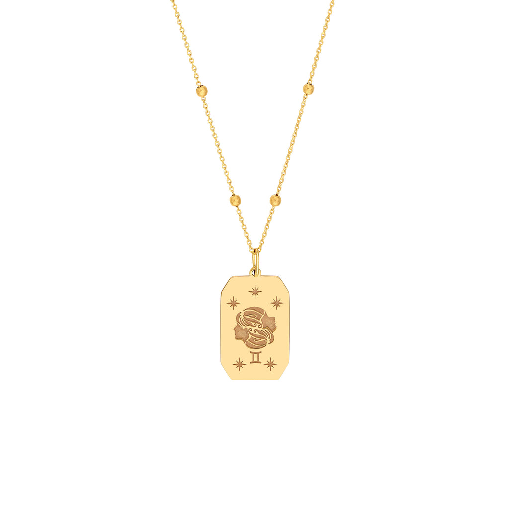Gemini Engraved Pendant — ALT1