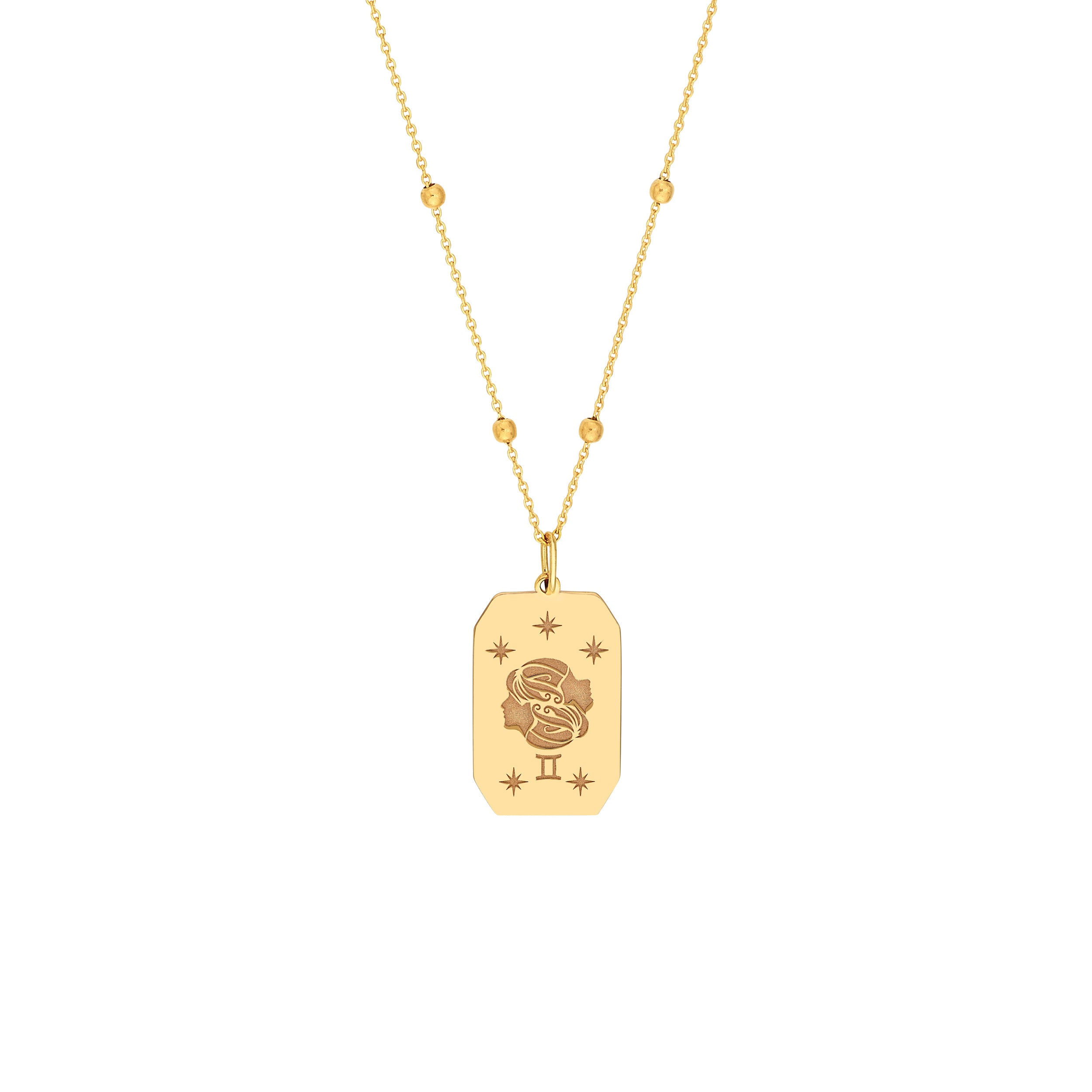 Gemini Engraved Pendant — ALT1
