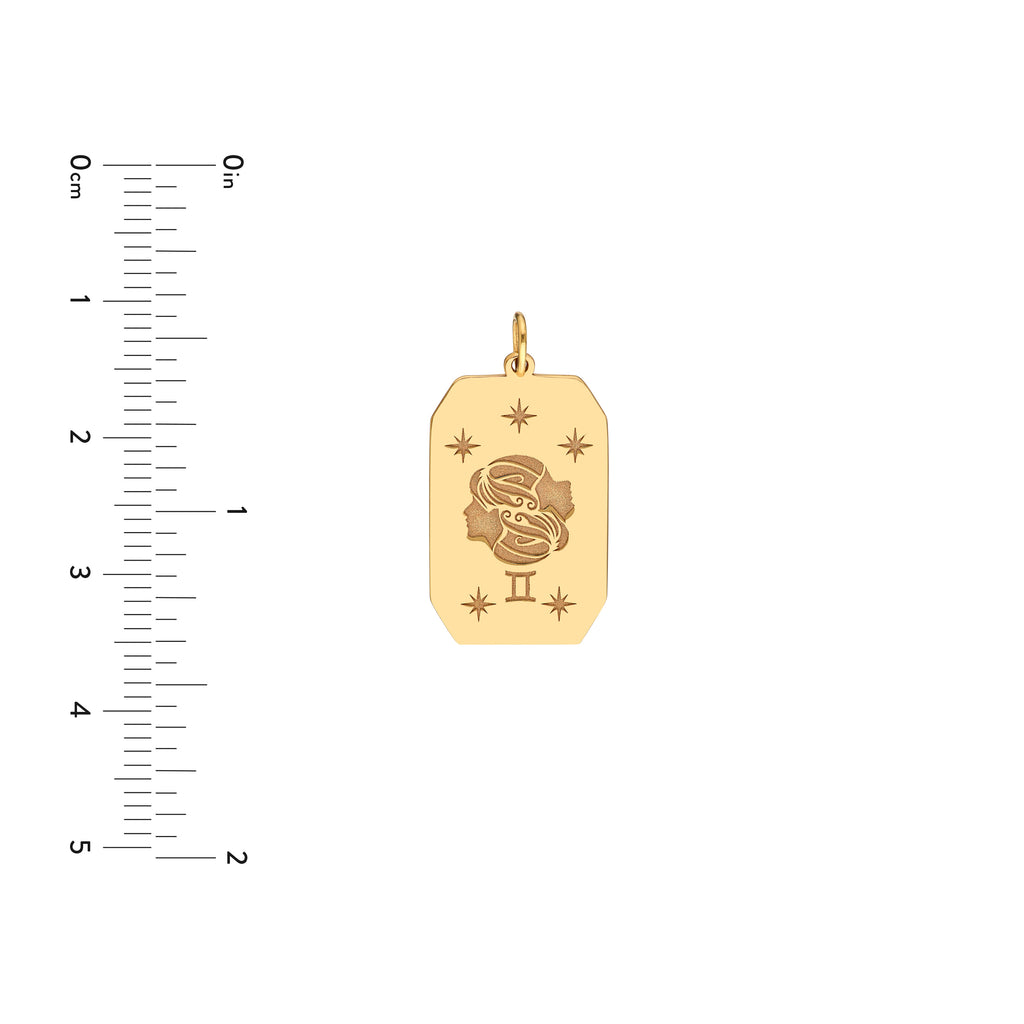 Gemini Engraved Pendant — ALT3