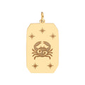 Cancer Engraved Pendant
