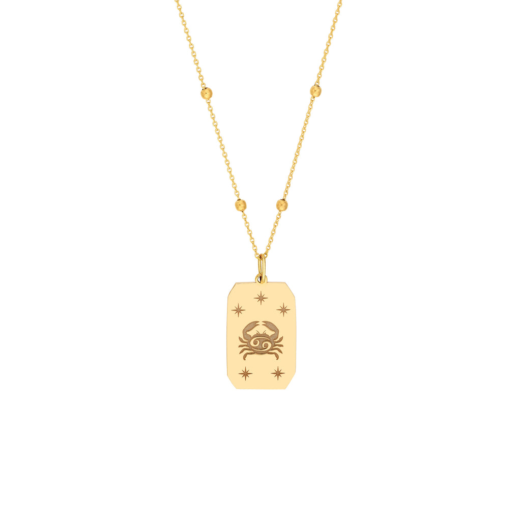 Cancer Engraved Pendant — ALT1