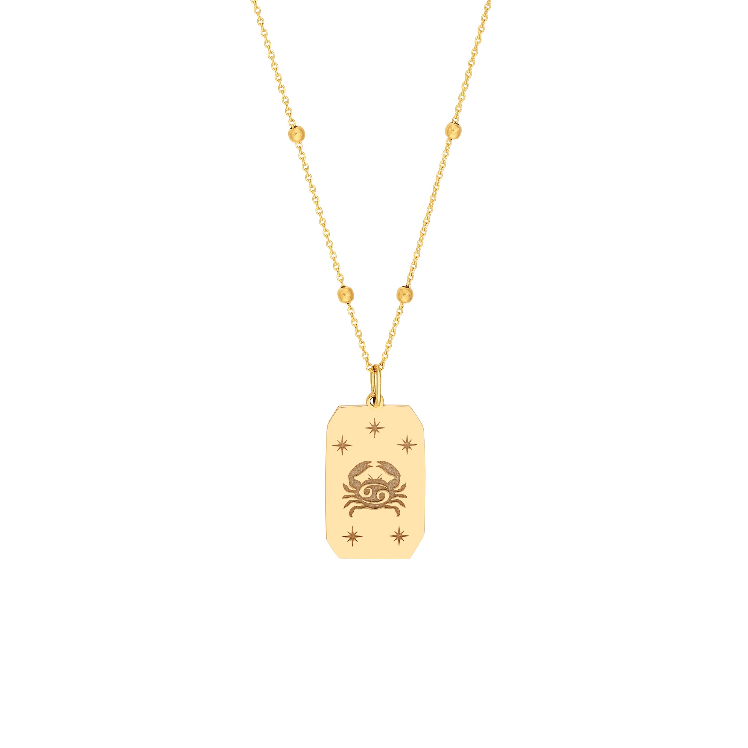 Cancer Engraved Pendant — ALT1