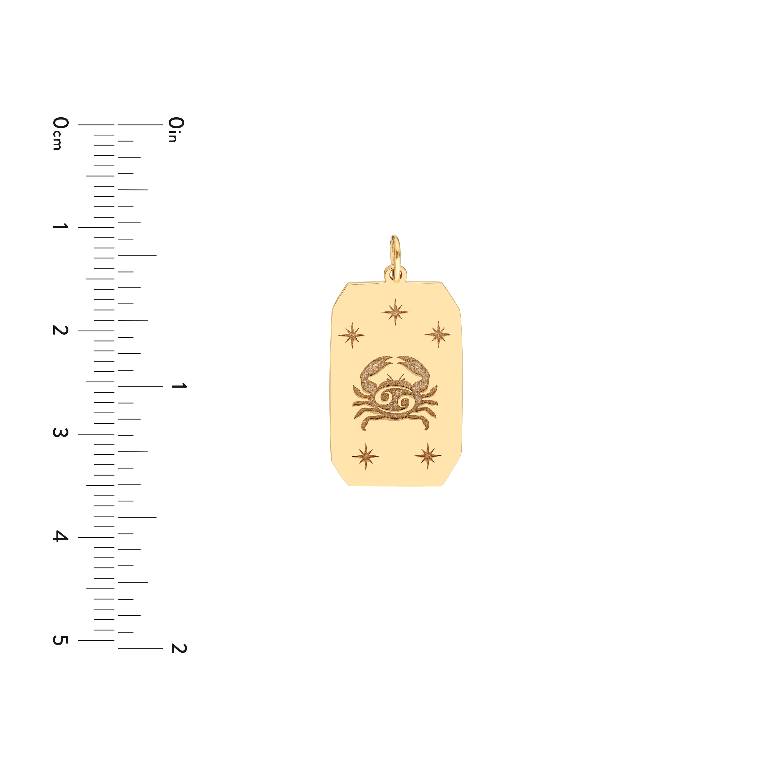 Cancer Engraved Pendant — ALT3