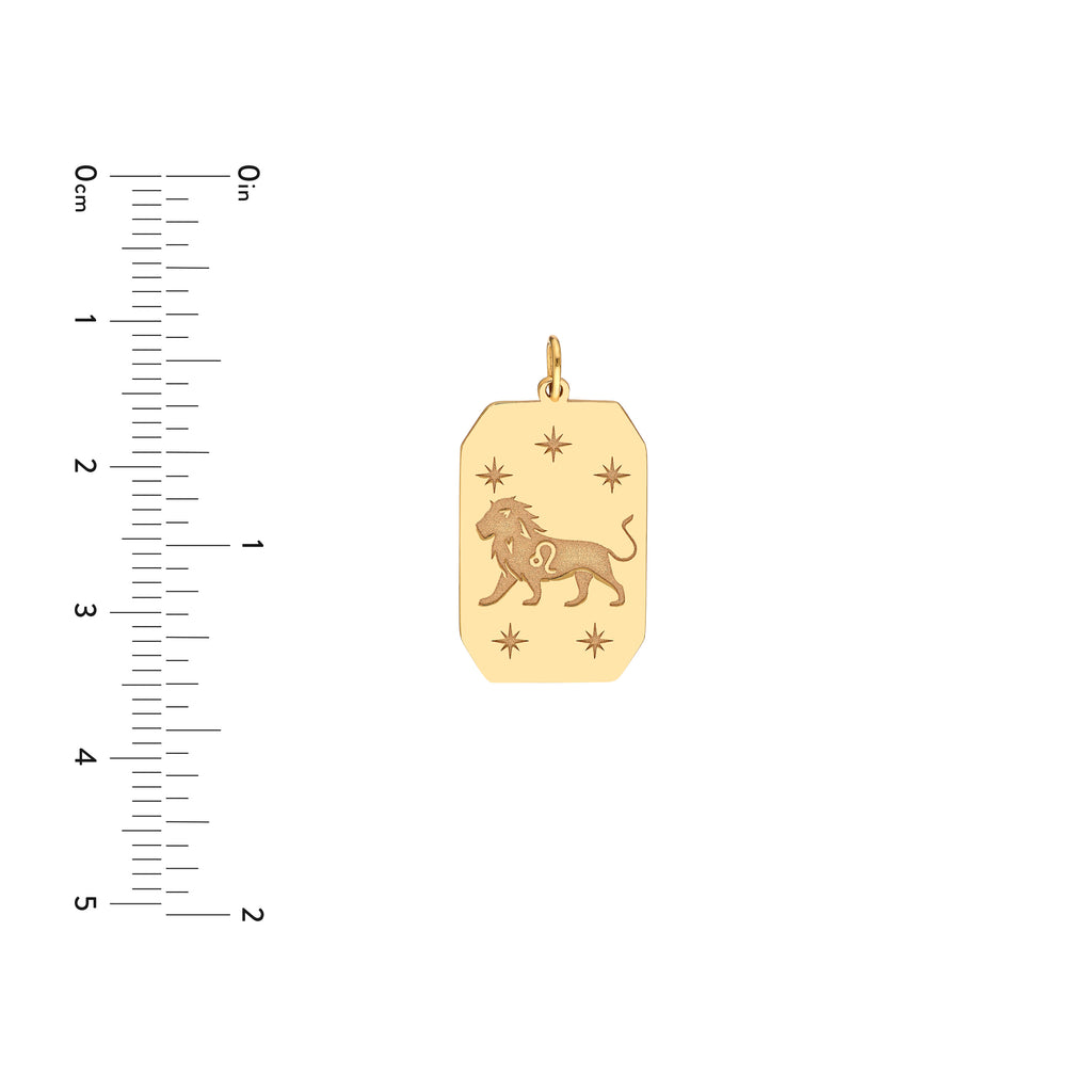 Leo Engraved Pendant — ALT3