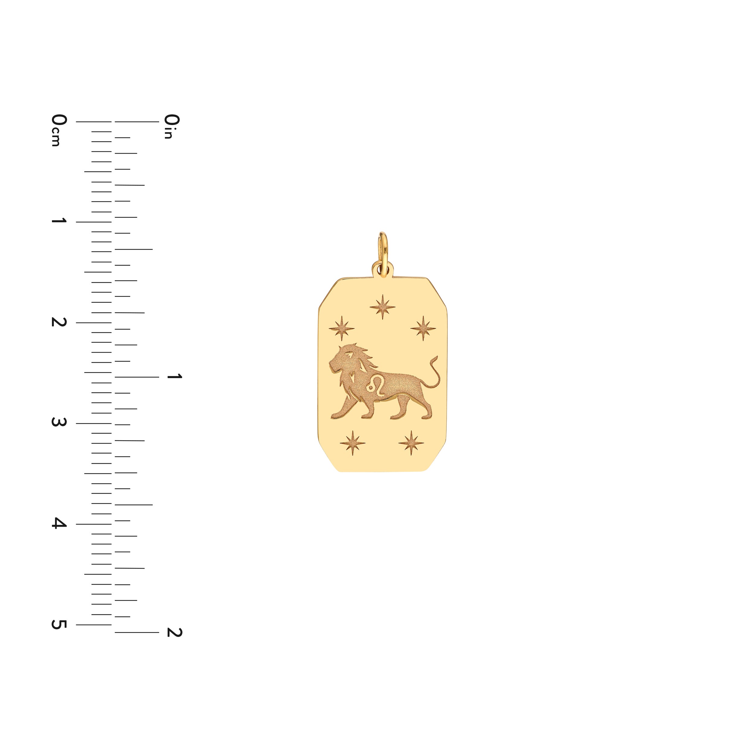 Leo Engraved Pendant — ALT3