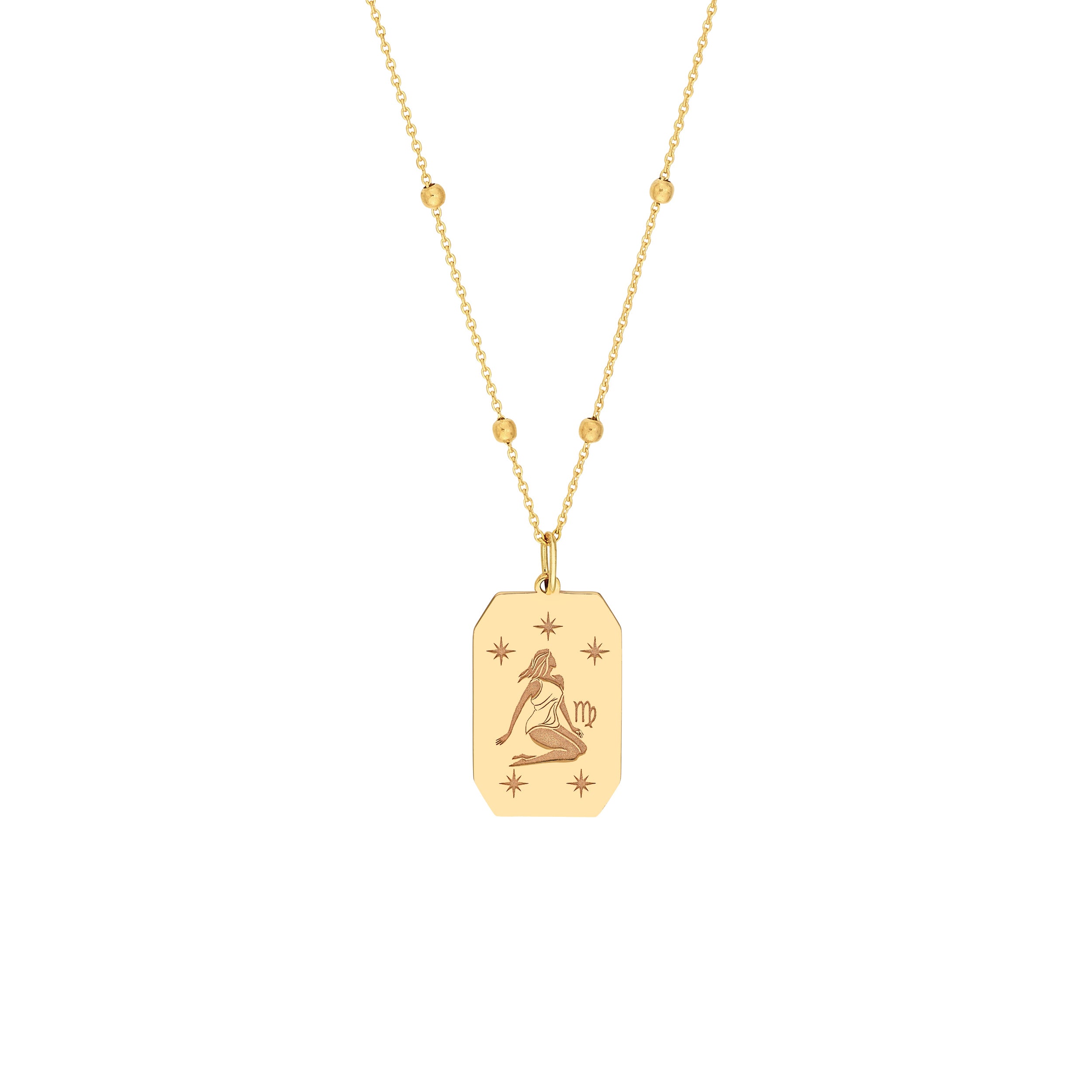 Virgo Engraved Pendant — ALT1