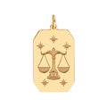 Libra Engraved Pendant