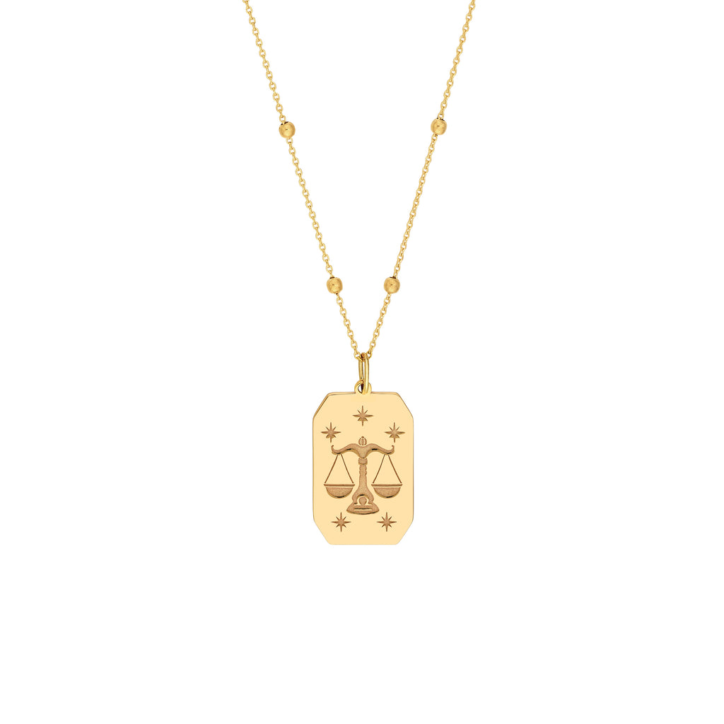 Libra Engraved Pendant — ALT1