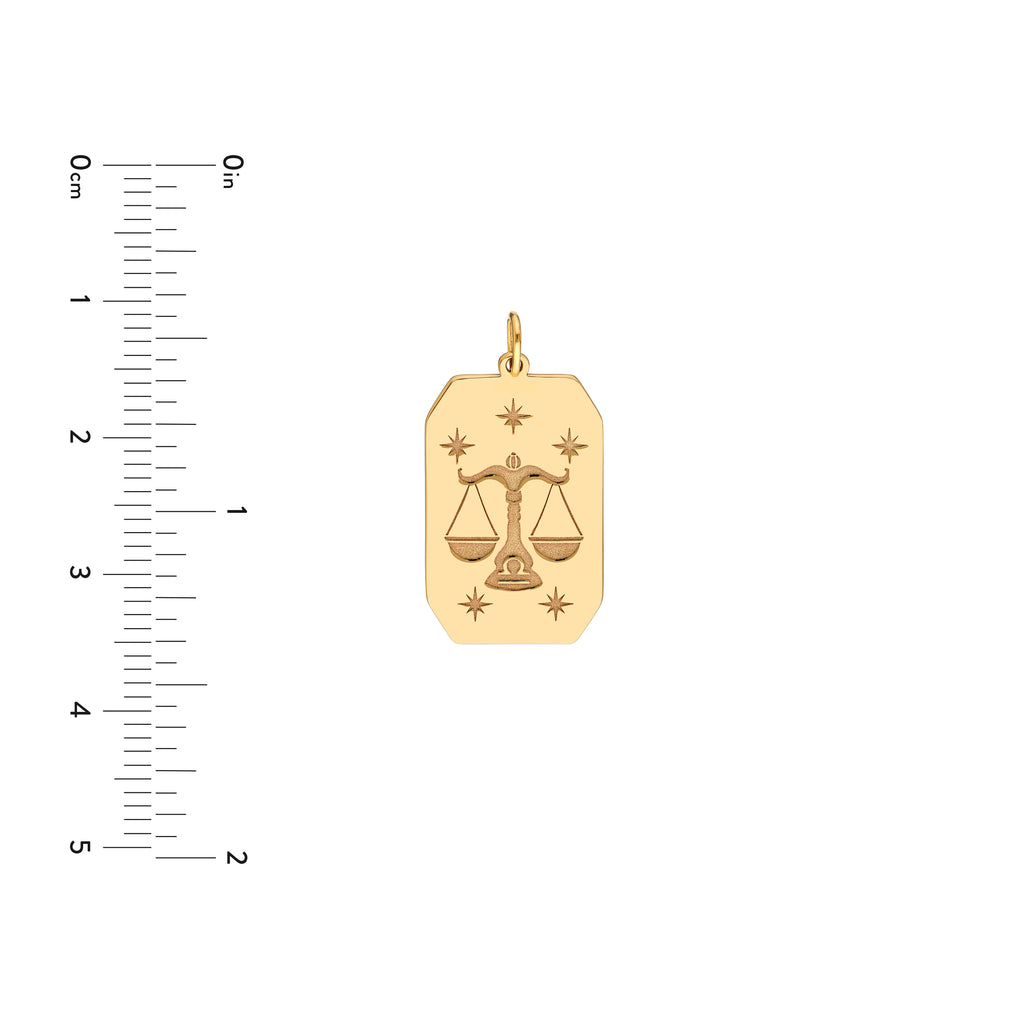 Libra Engraved Pendant — ALT3