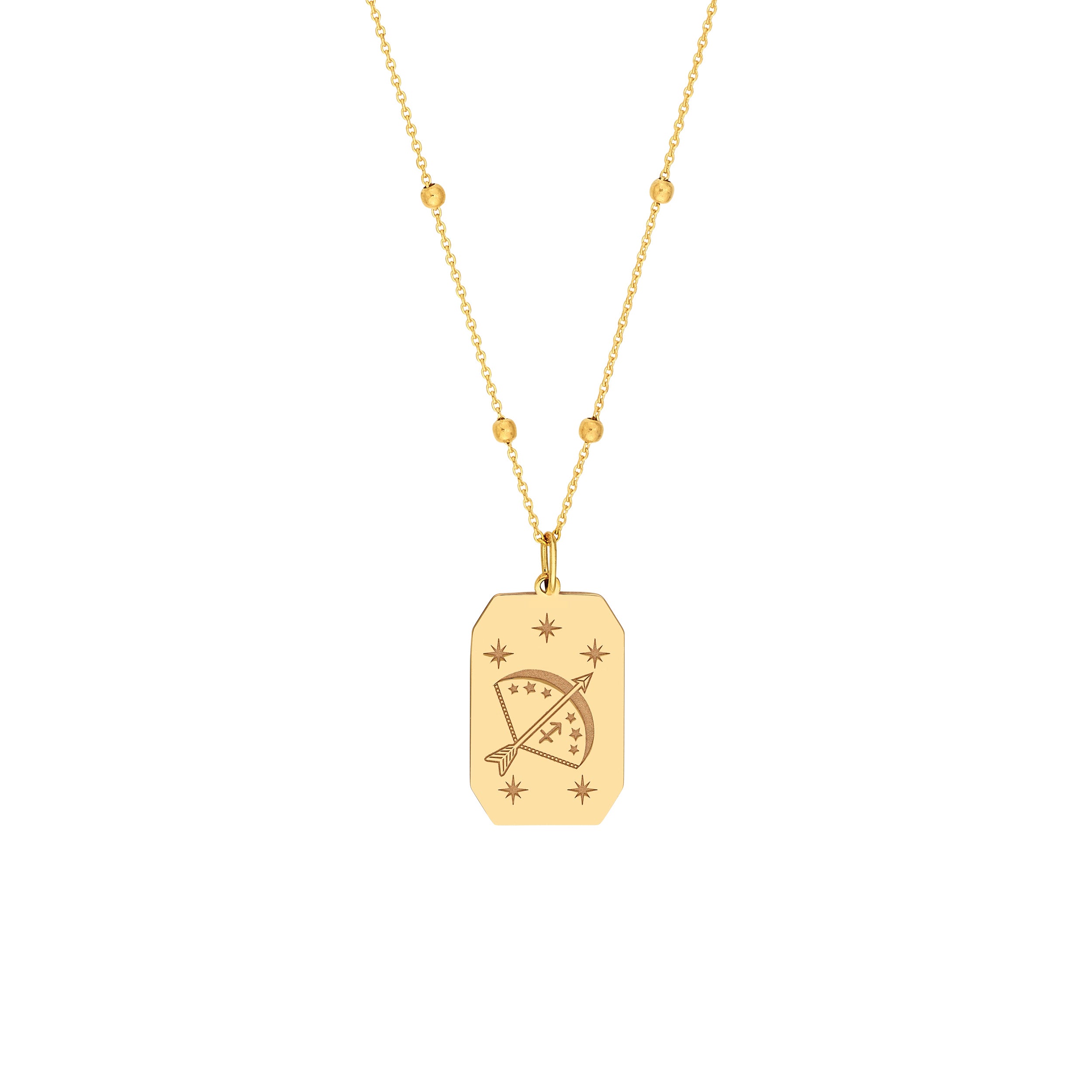 Sagittarius Engraved Pendant — ALT1