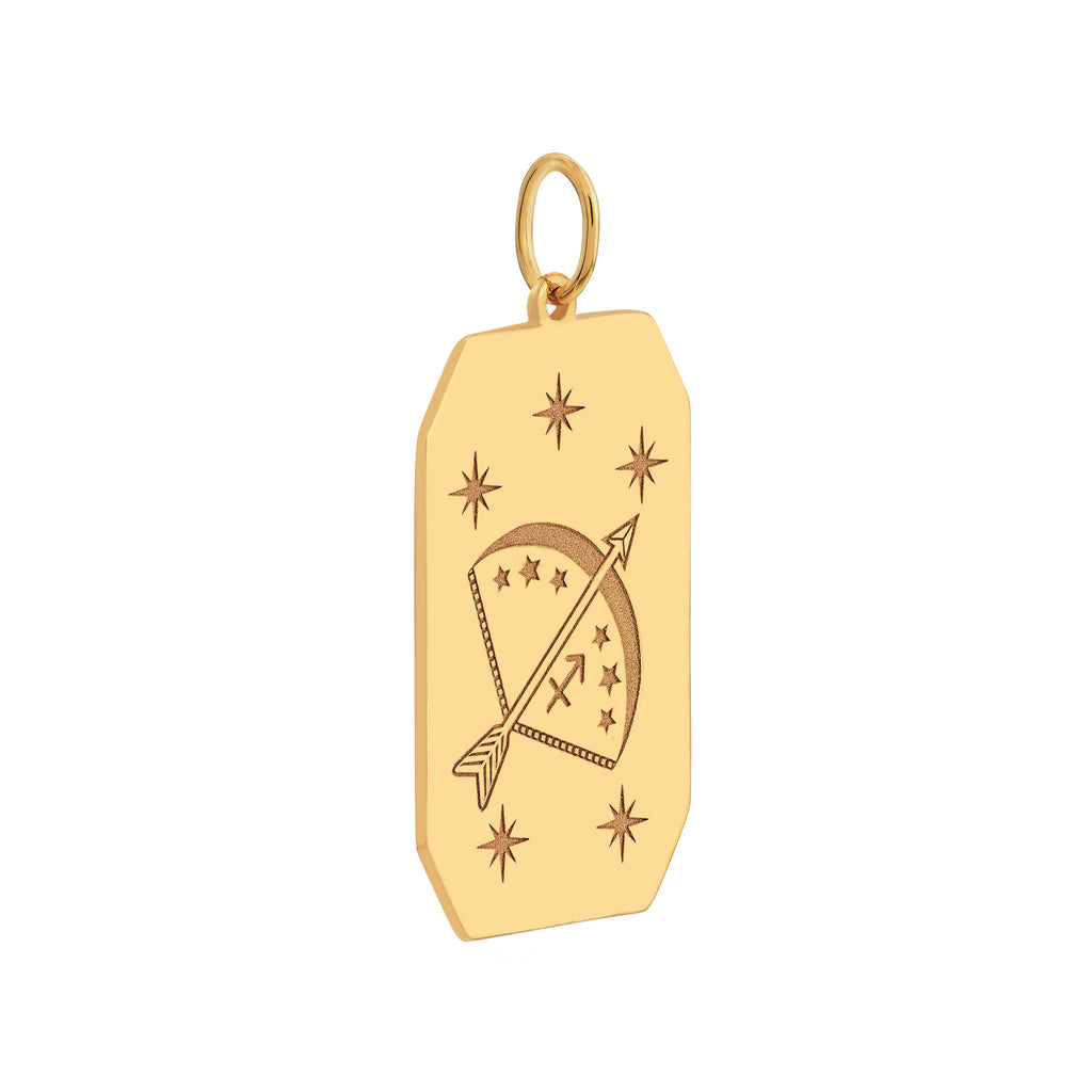 Sagittarius Engraved Pendant — ALT2