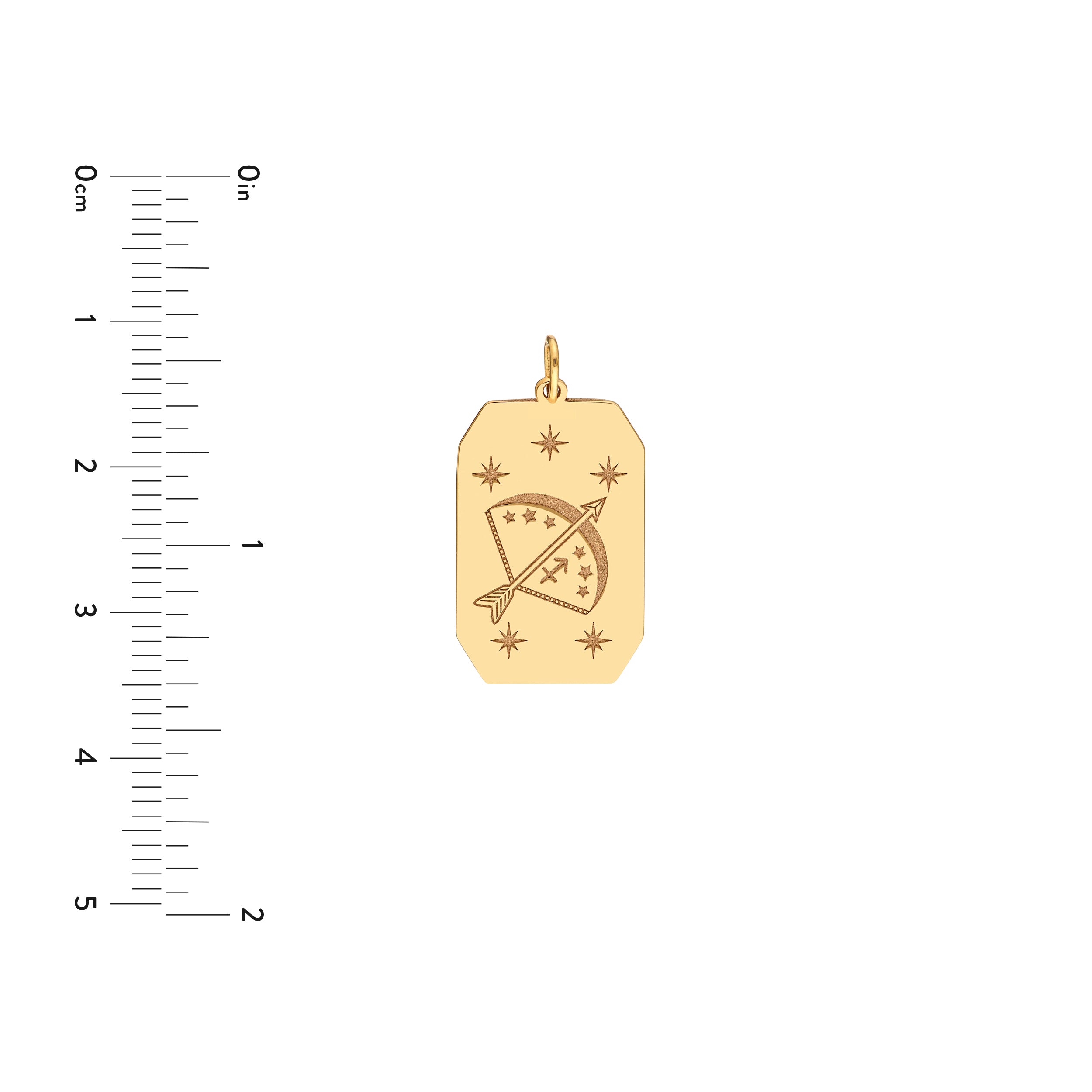 Sagittarius Engraved Pendant — ALT3