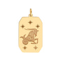 Capricorn Engraved Pendant