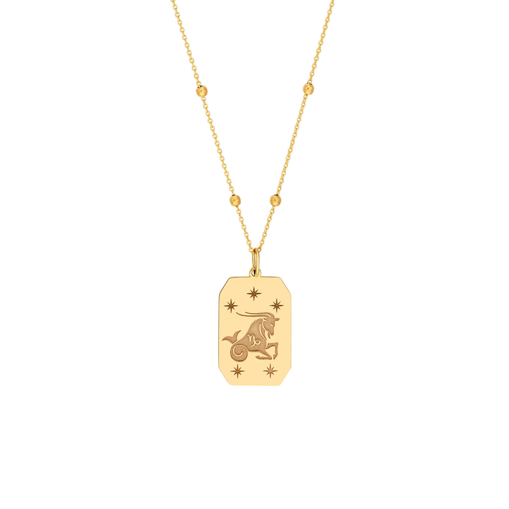 Capricorn Engraved Pendant — ALT1