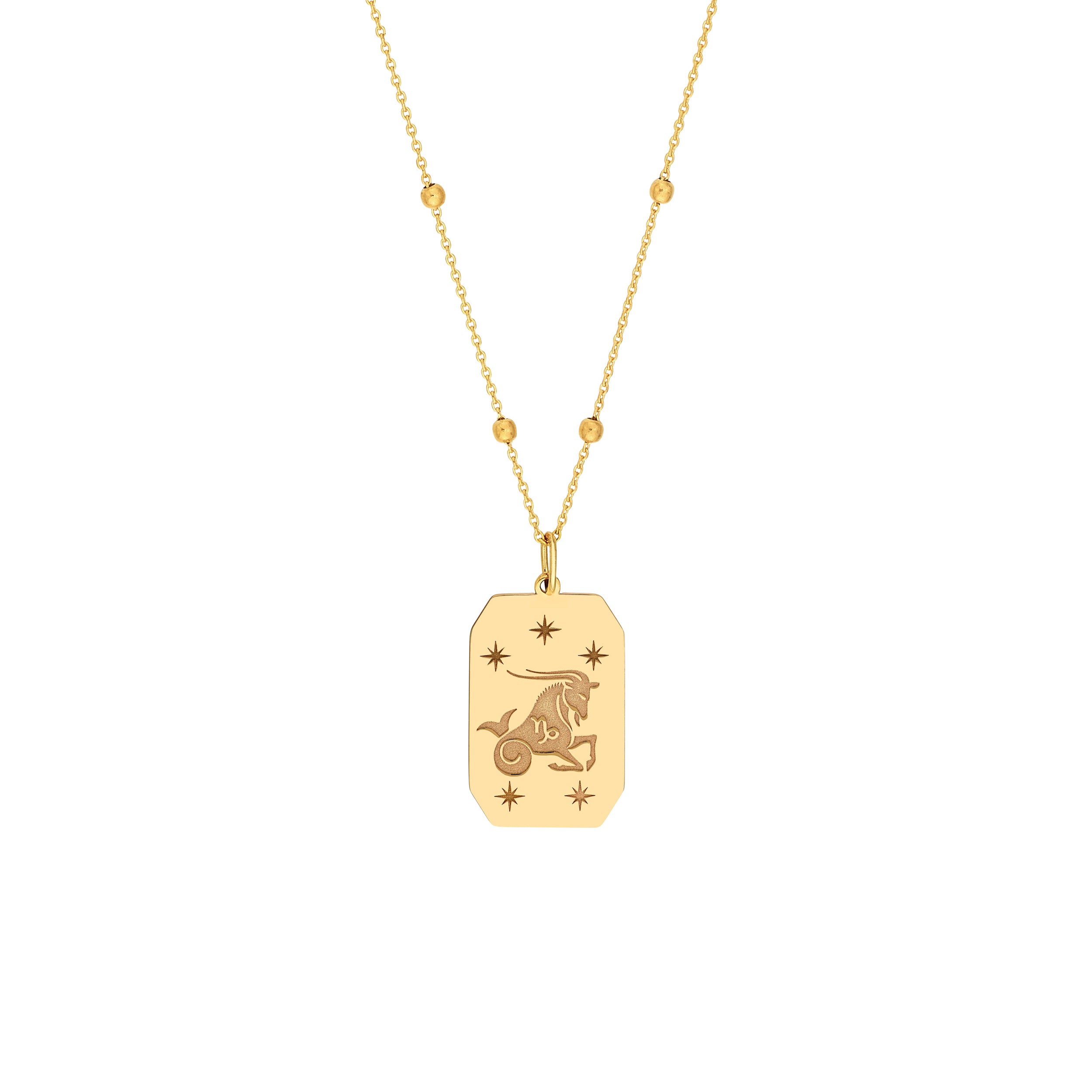 Capricorn Engraved Pendant — ALT1