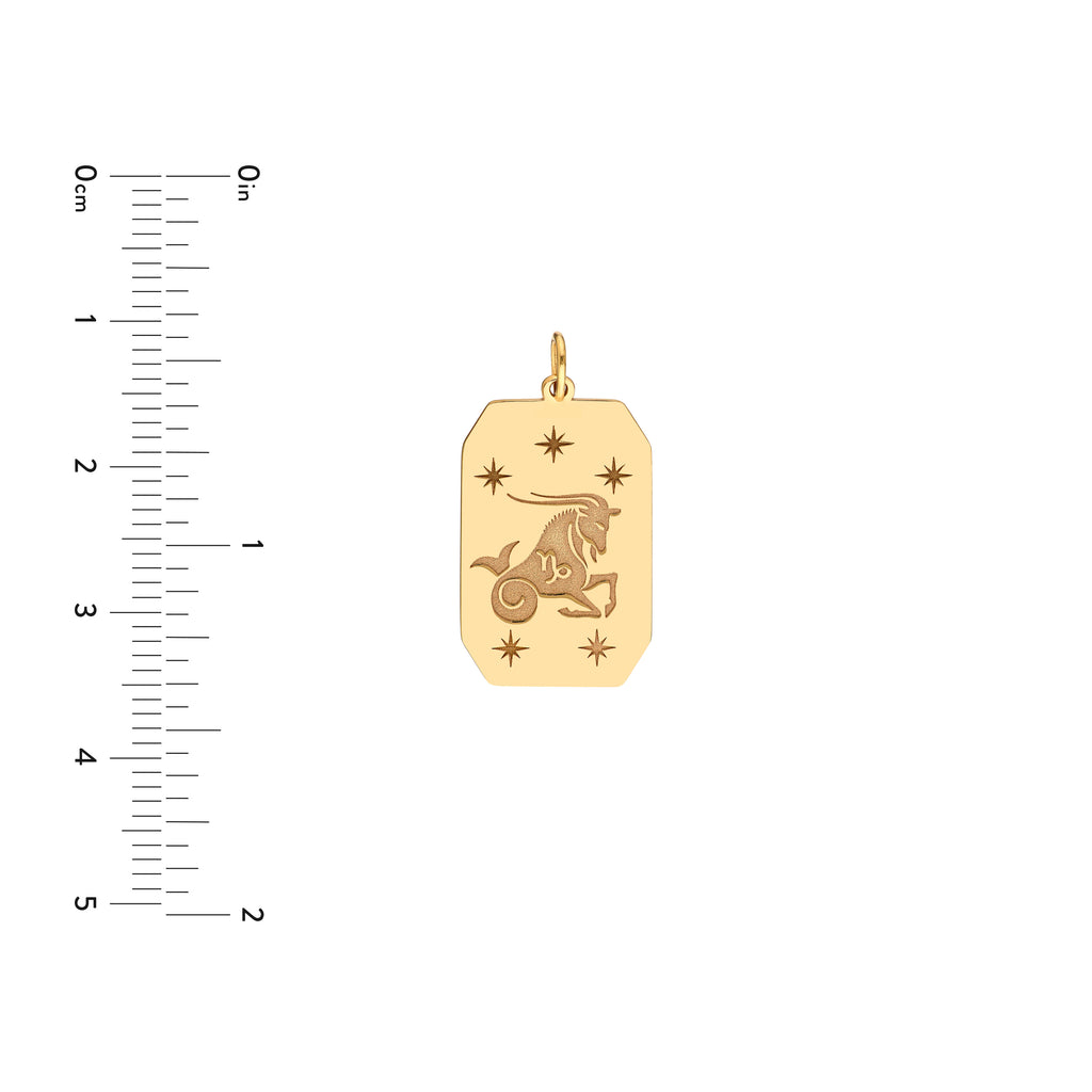 Capricorn Engraved Pendant — ALT3