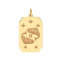 Pisces Engraved Pendant