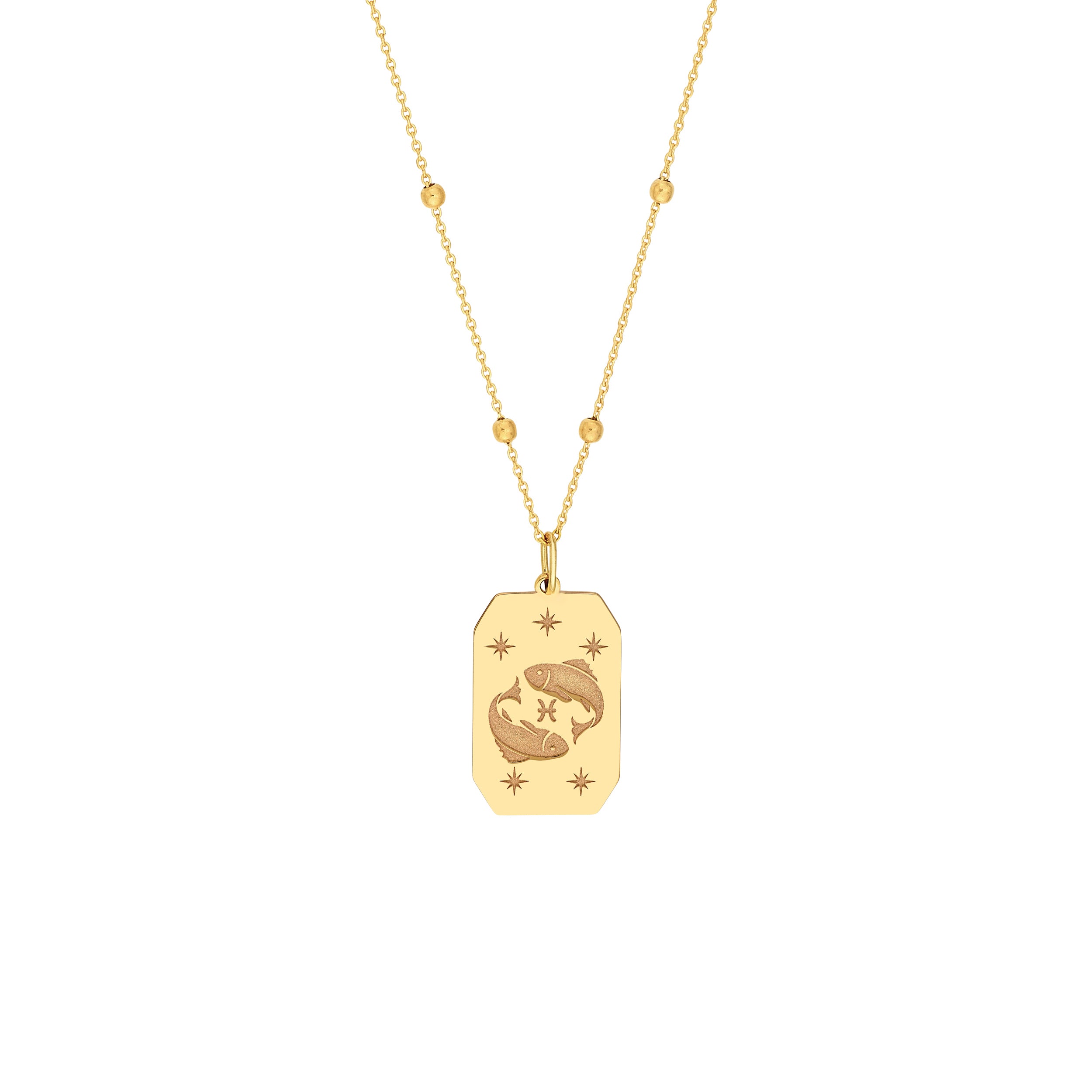 Pisces Engraved Pendant — ALT1