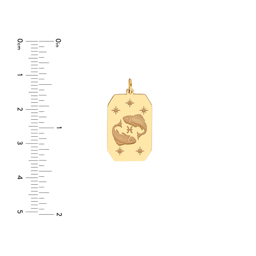 Pisces Engraved Pendant — ALT3