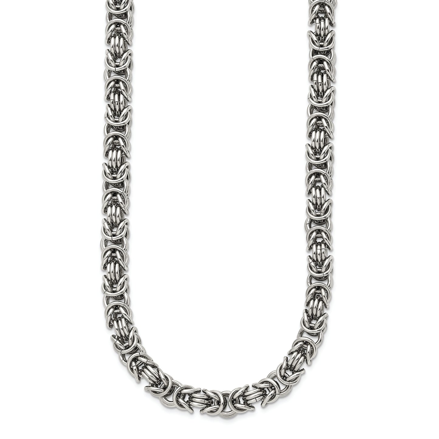 Stainless Steel Polished Fancy Link 22in Necklace