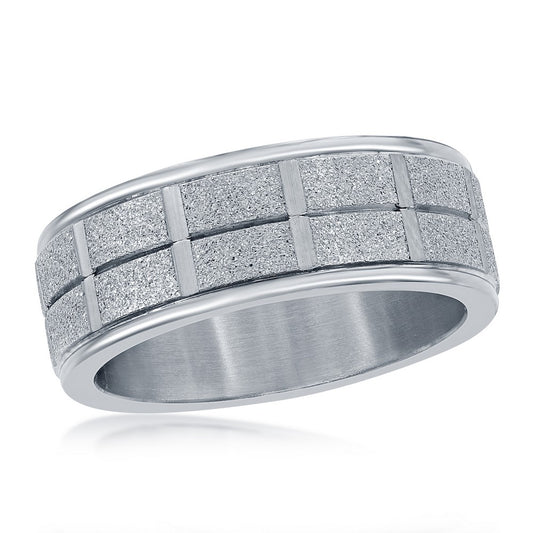 Stainless Steel Sand Blasted Ring