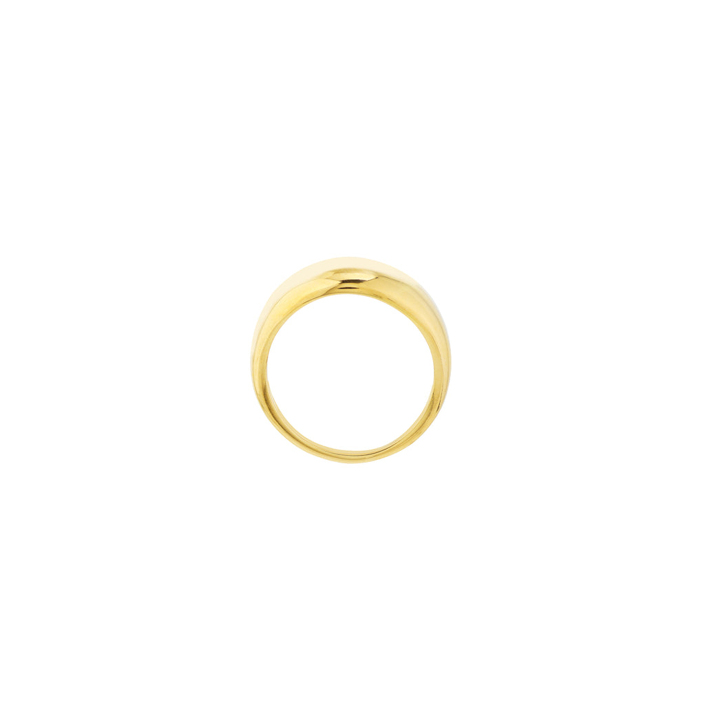 Graduated Narrow Dome Signet Ring — ALT2