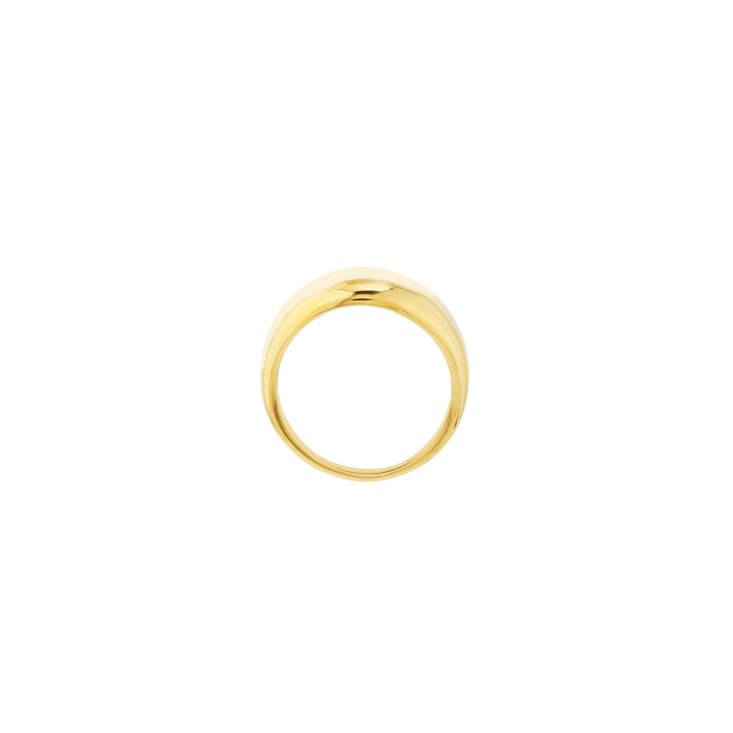 Graduated Narrow Dome Signet Ring — ALT2