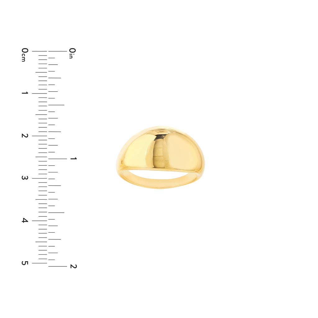Graduated Narrow Dome Signet Ring — ALT3