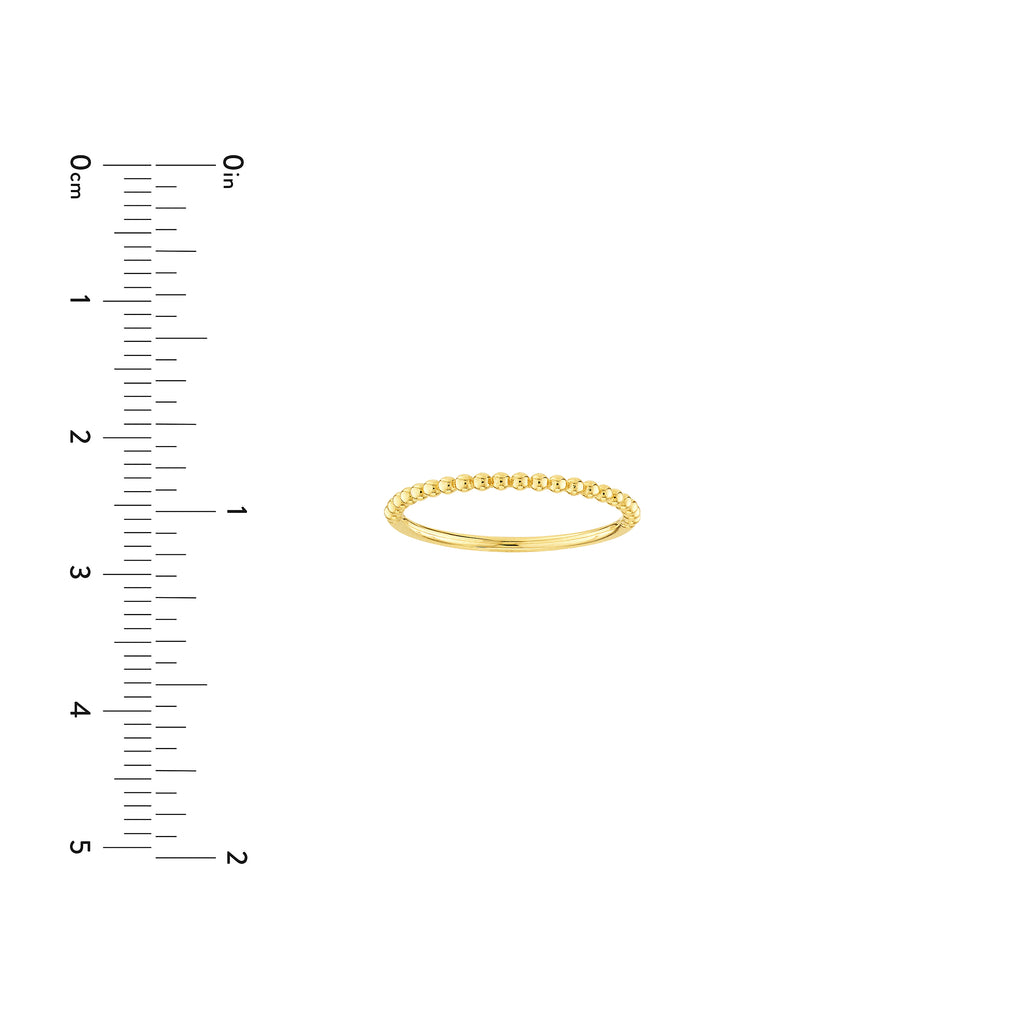 Beaded Single Row Ring — ALT3
