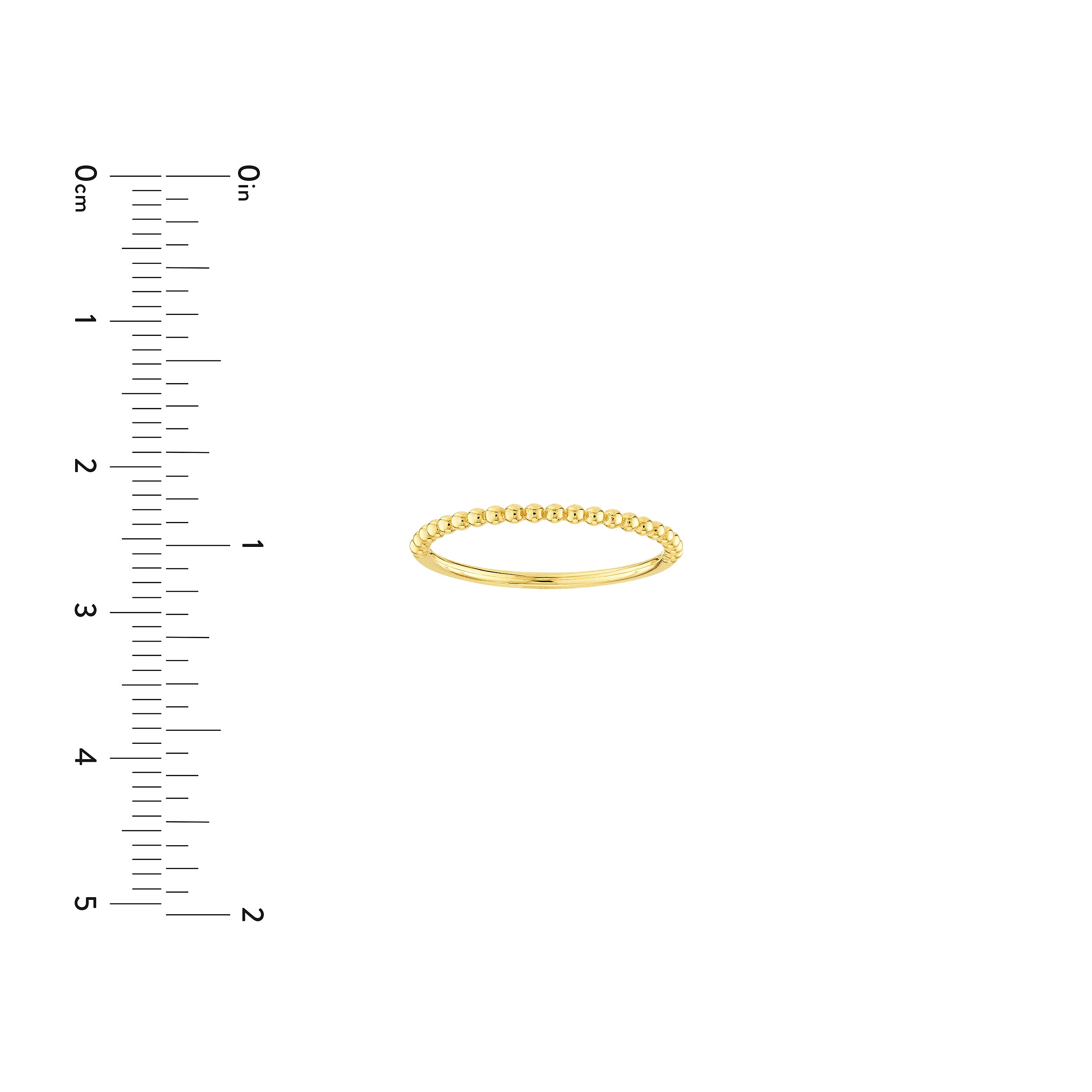 Beaded Single Row Ring — ALT3