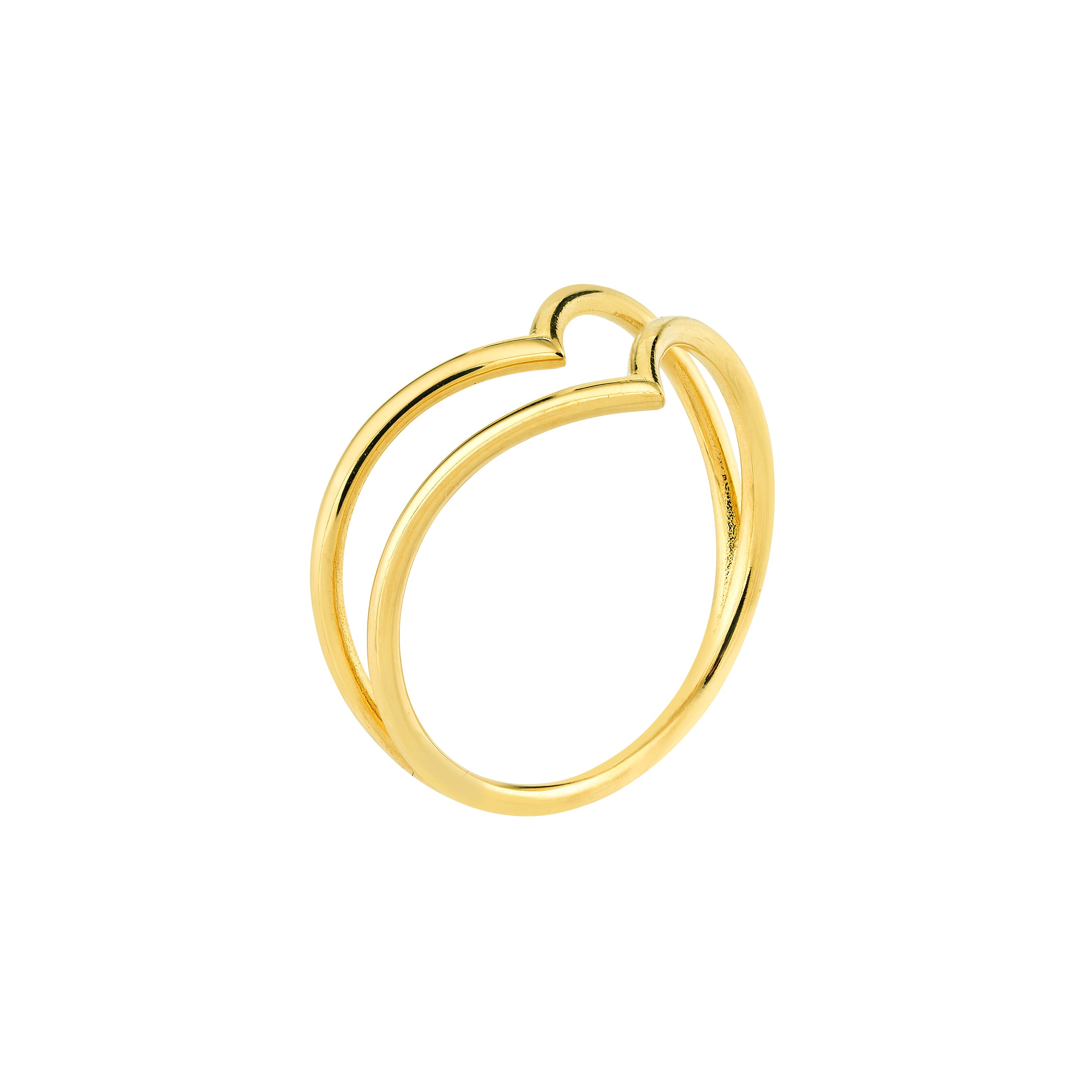 Double Chevron Wire Ring — ALT1
