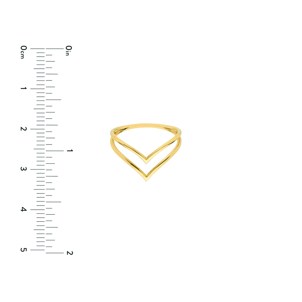 Double Chevron Wire Ring — ALT3