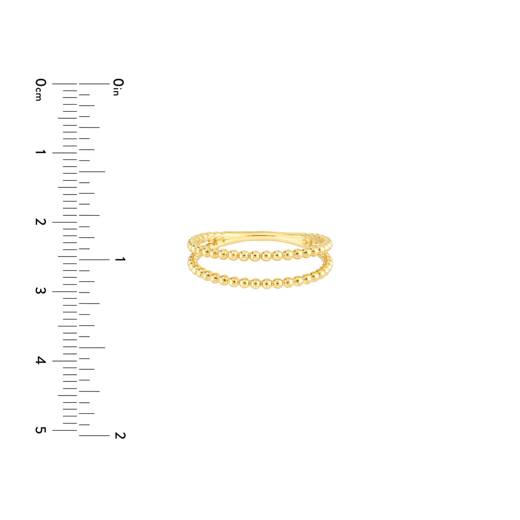 Double Beaded Wire Ring — ALT3