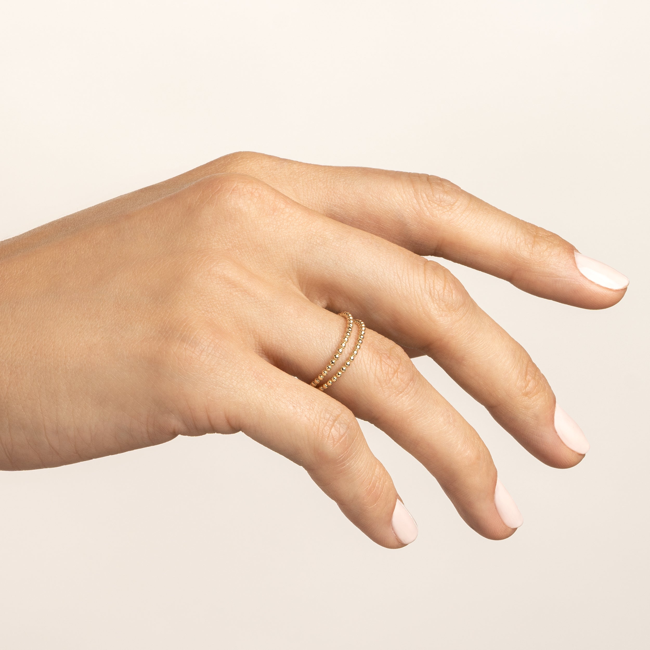 Double Beaded Wire Ring — MOD1